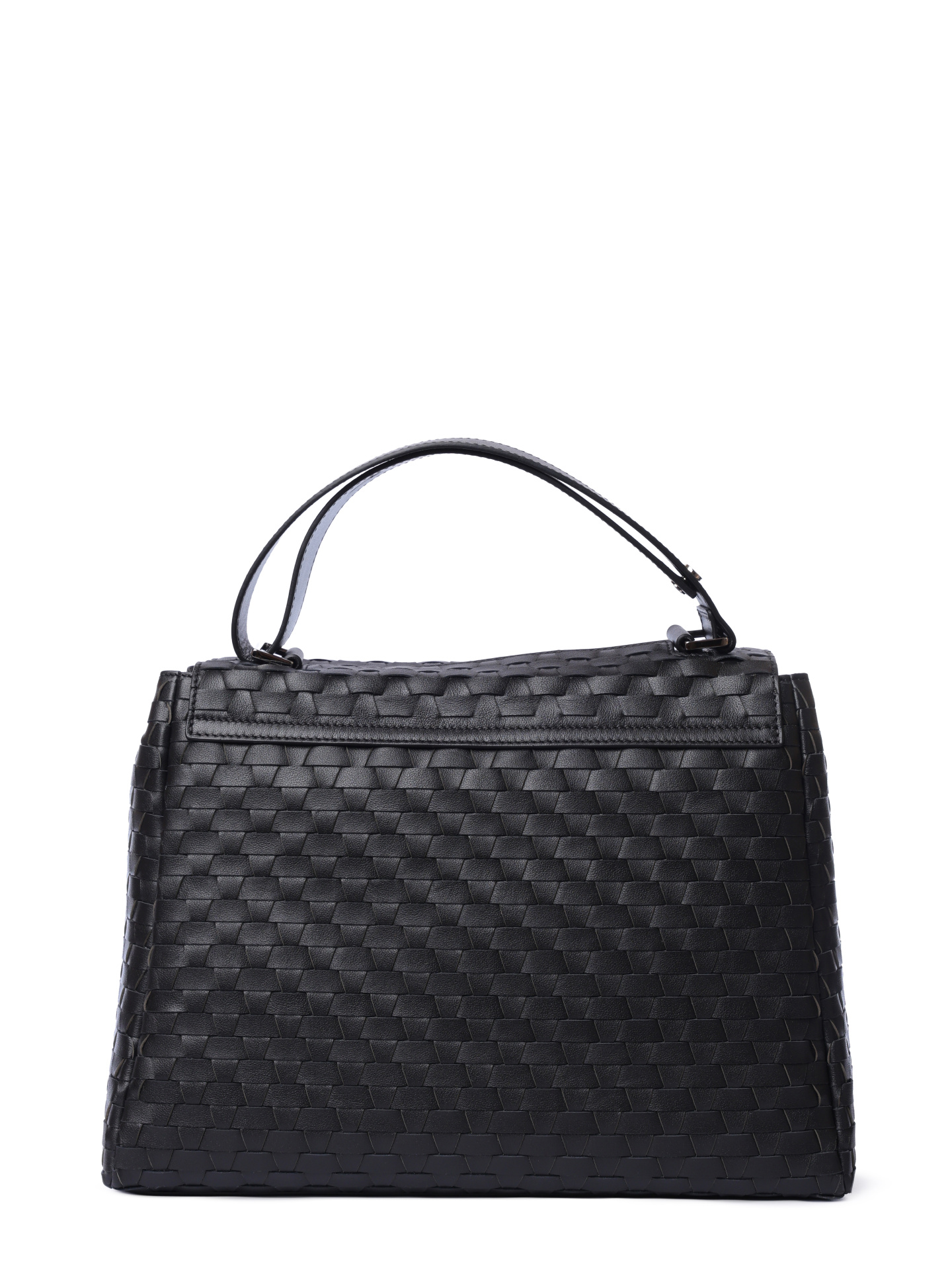 Сумка BT2006 Sveva M nappa woven nero черная из  — купить в интернет-магазине Verdistore