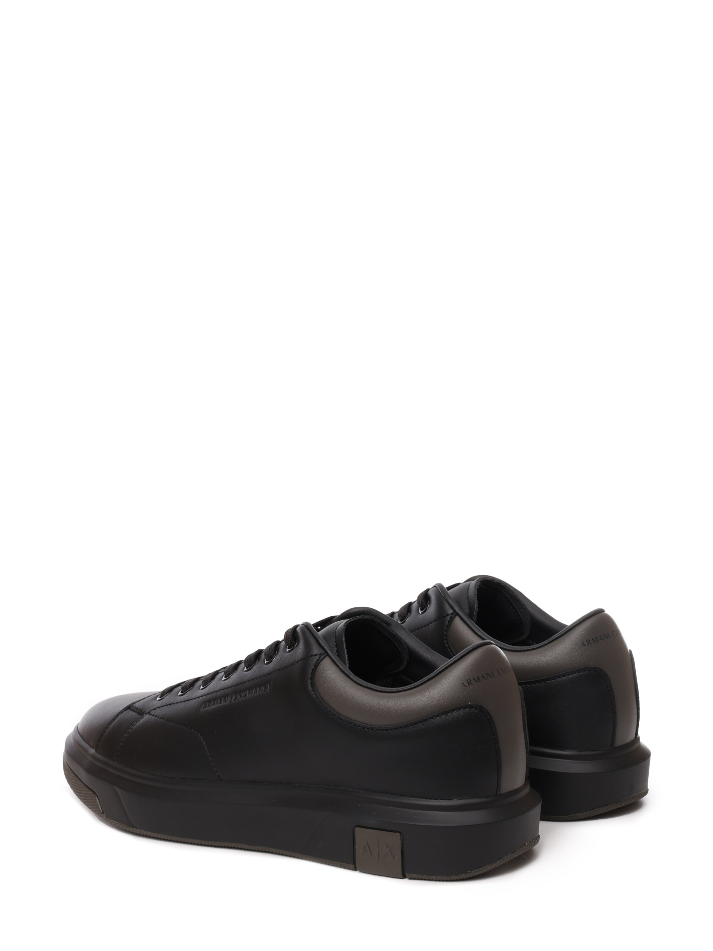 Кеды Armani Exchange XUX123 XV534 U181 черные мужские кожаные — купить в интернет-магазине Verdistore