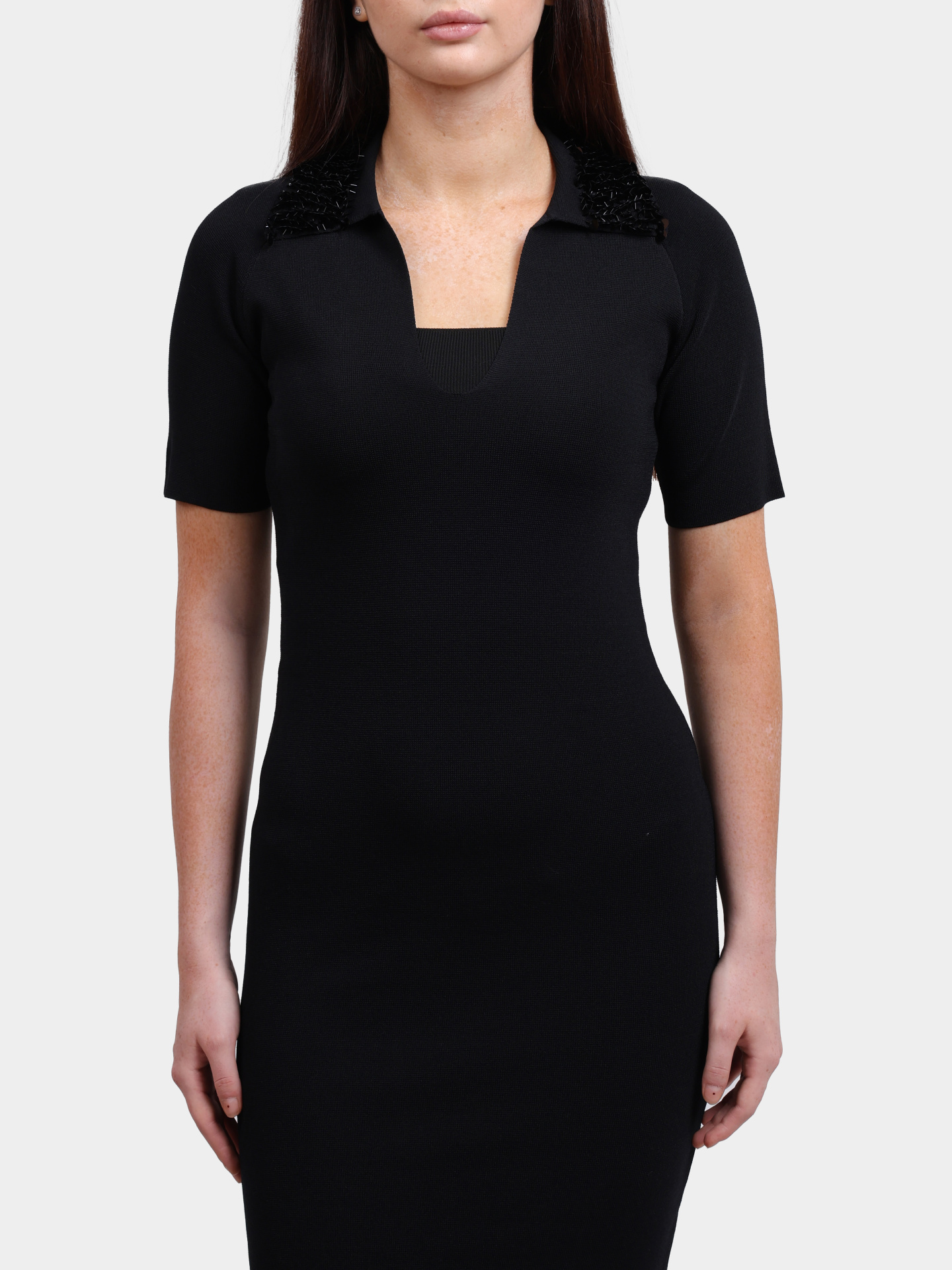 Платье Liu-Jo CF5037 MS55N 22222 черное женское с пайетками — купить в интернет-магазине Verdistore