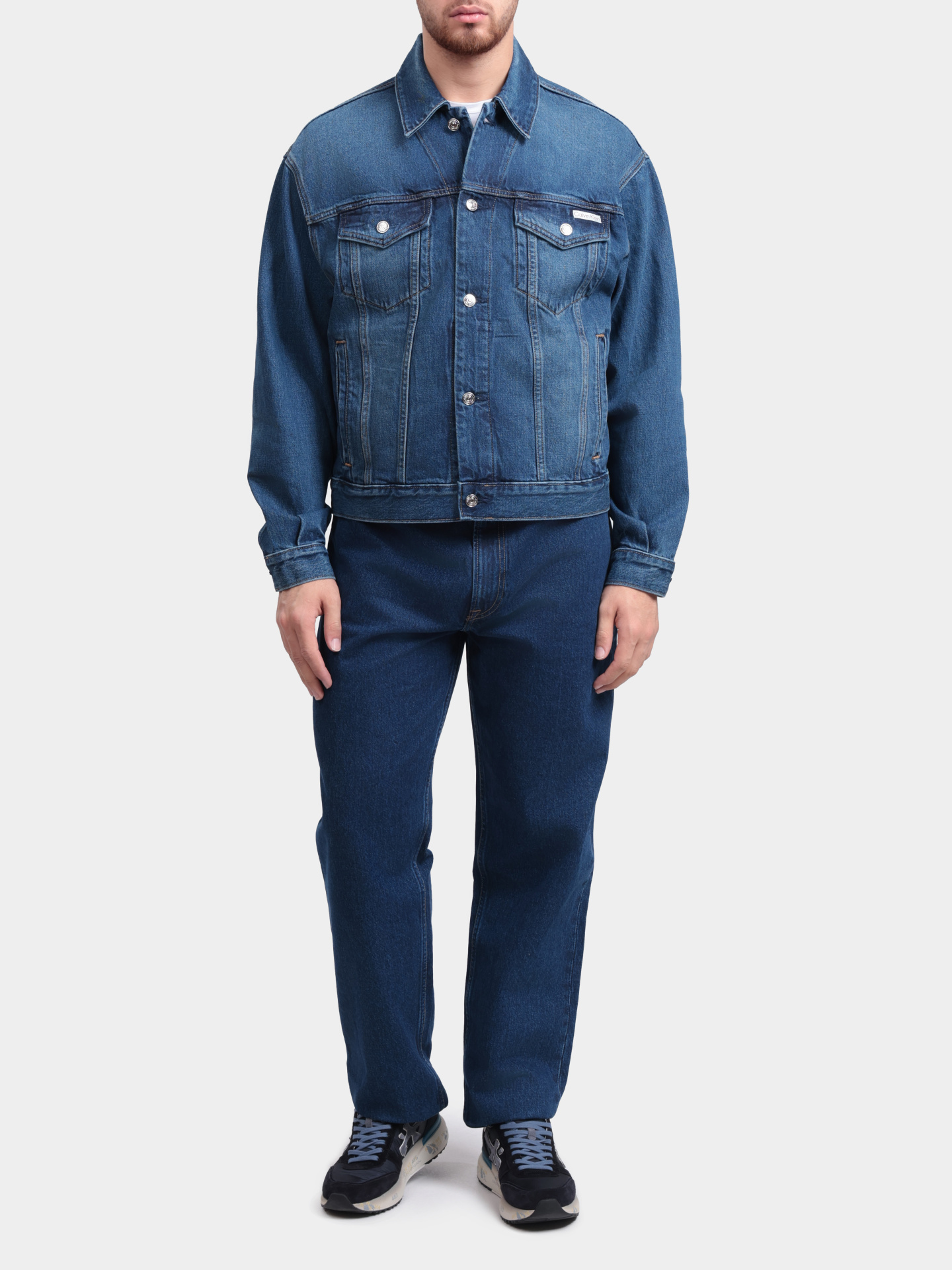 Куртка Calvin Klein Jeans LV04RF705G PTT джинсовая мужская — купить в интернет-магазине Verdistore