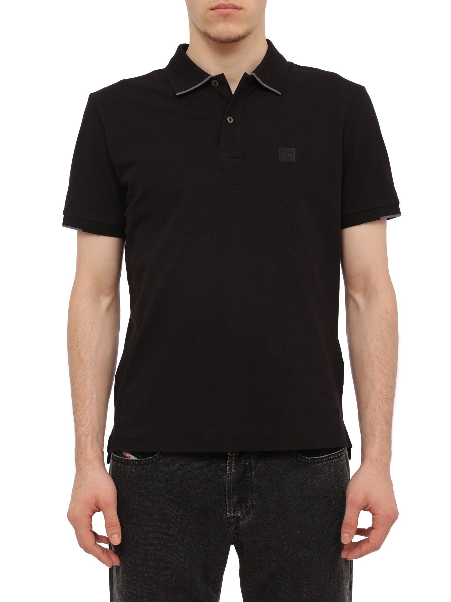 Поло C.P. Company 16CLPL118A-005263W 999 черное мужское — купить в интернет-магазине Verdistore
