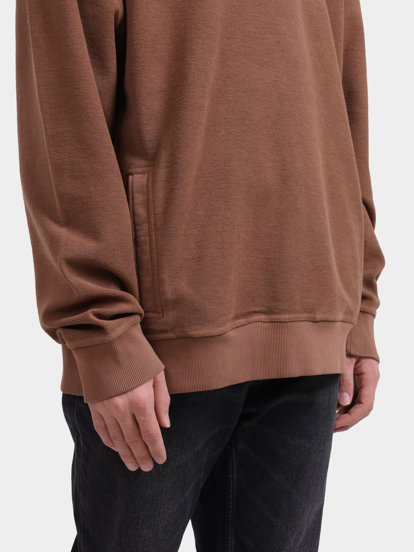 Свитшот Hugo Delphonso 10253077 коричневый мужской — купить в интернет-магазине Verdistore