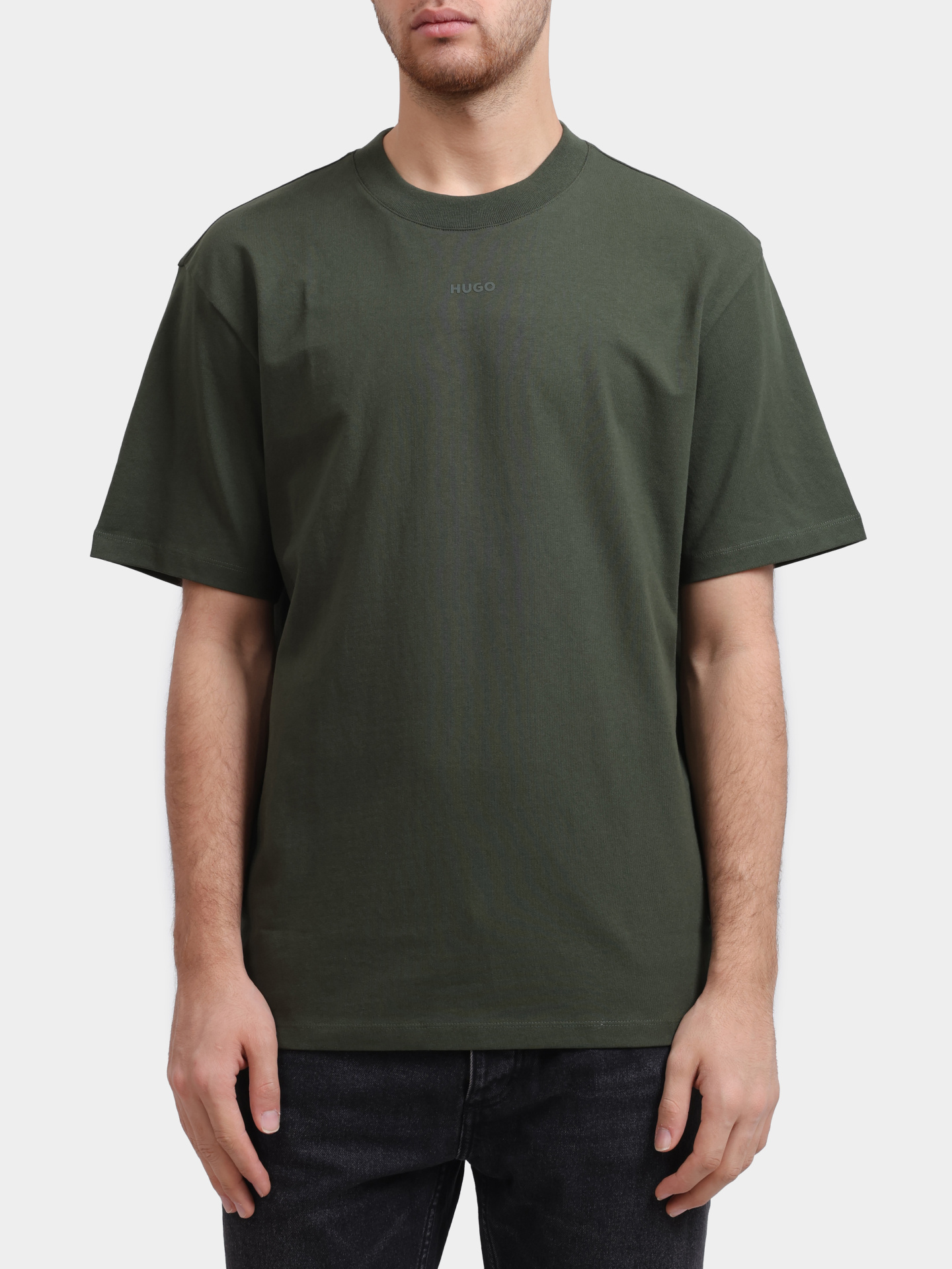 Футболка Hugo Dapolino 10248326 зеленая мужская — купить в интернет-магазине Verdistore