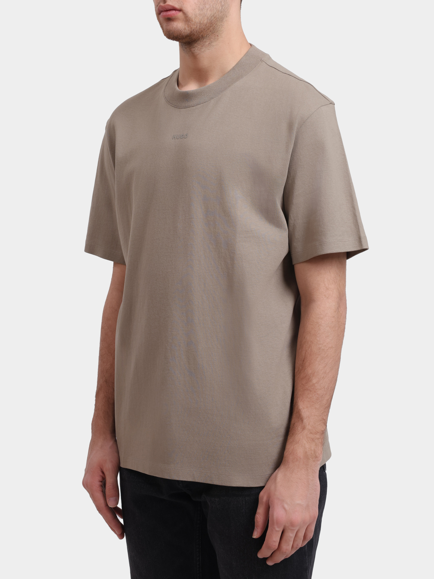 Футболка Hugo Dapolino 10248326 01 бежевая мужская — купить в интернет-магазине Verdistore