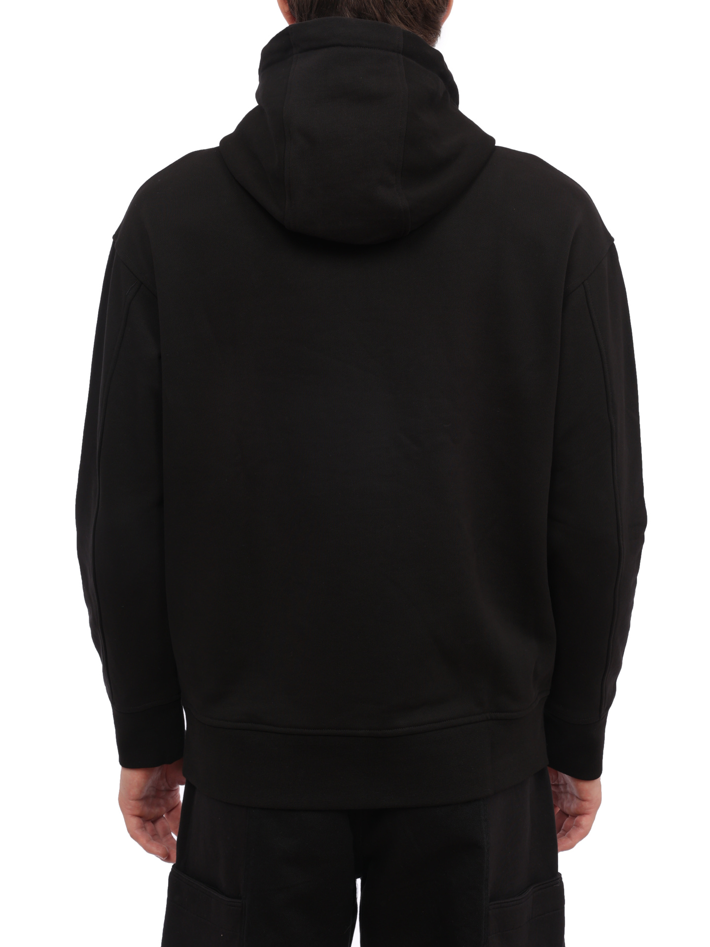 Худи Armani Exchange 6RZB18 ZNUWZ 1510 черное мужское с логотипом  — купить в интернет-магазине Verdistore
