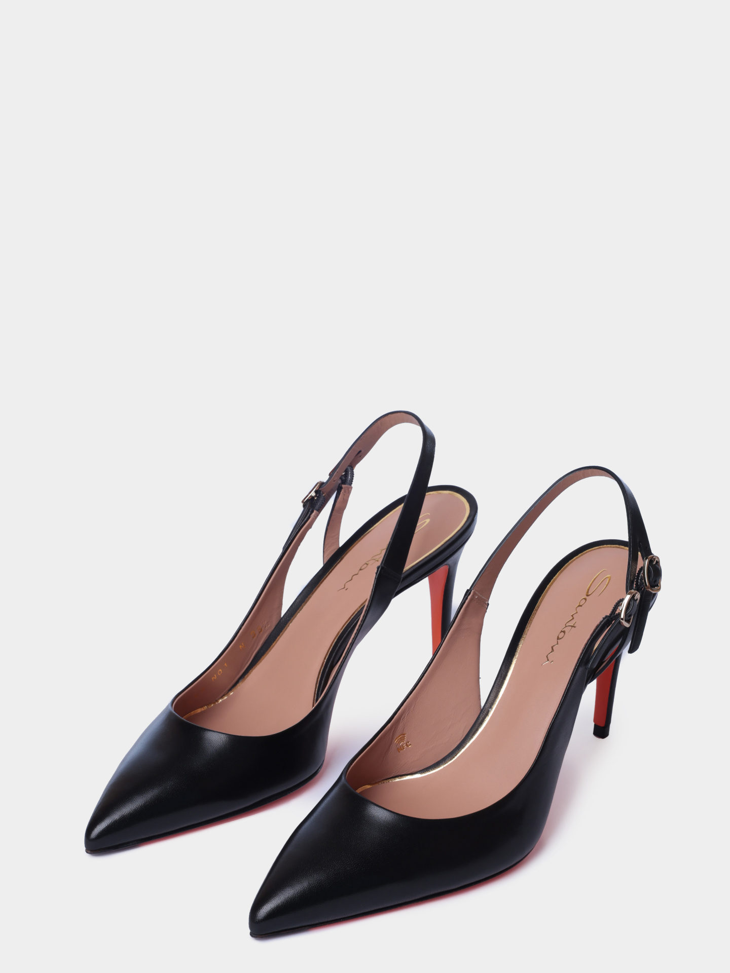 Туфли Santoni WDIG71269HI2NSZAN01 кожаные женские — купить в интернет-магазине Verdistore