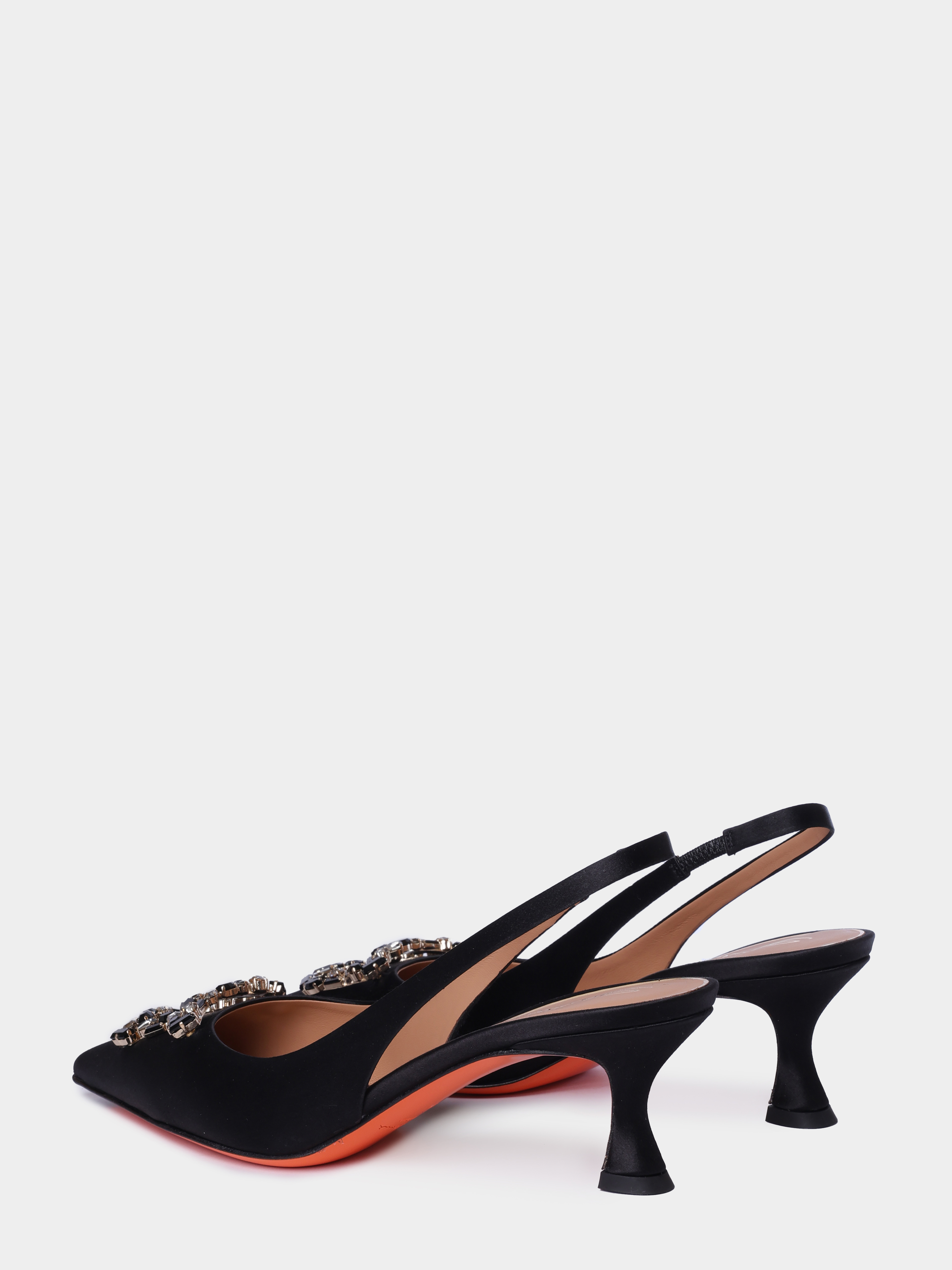 Туфли Santoni WDIG72179HA2NYHNN01 атласные женские — купить в интернет-магазине Verdistore