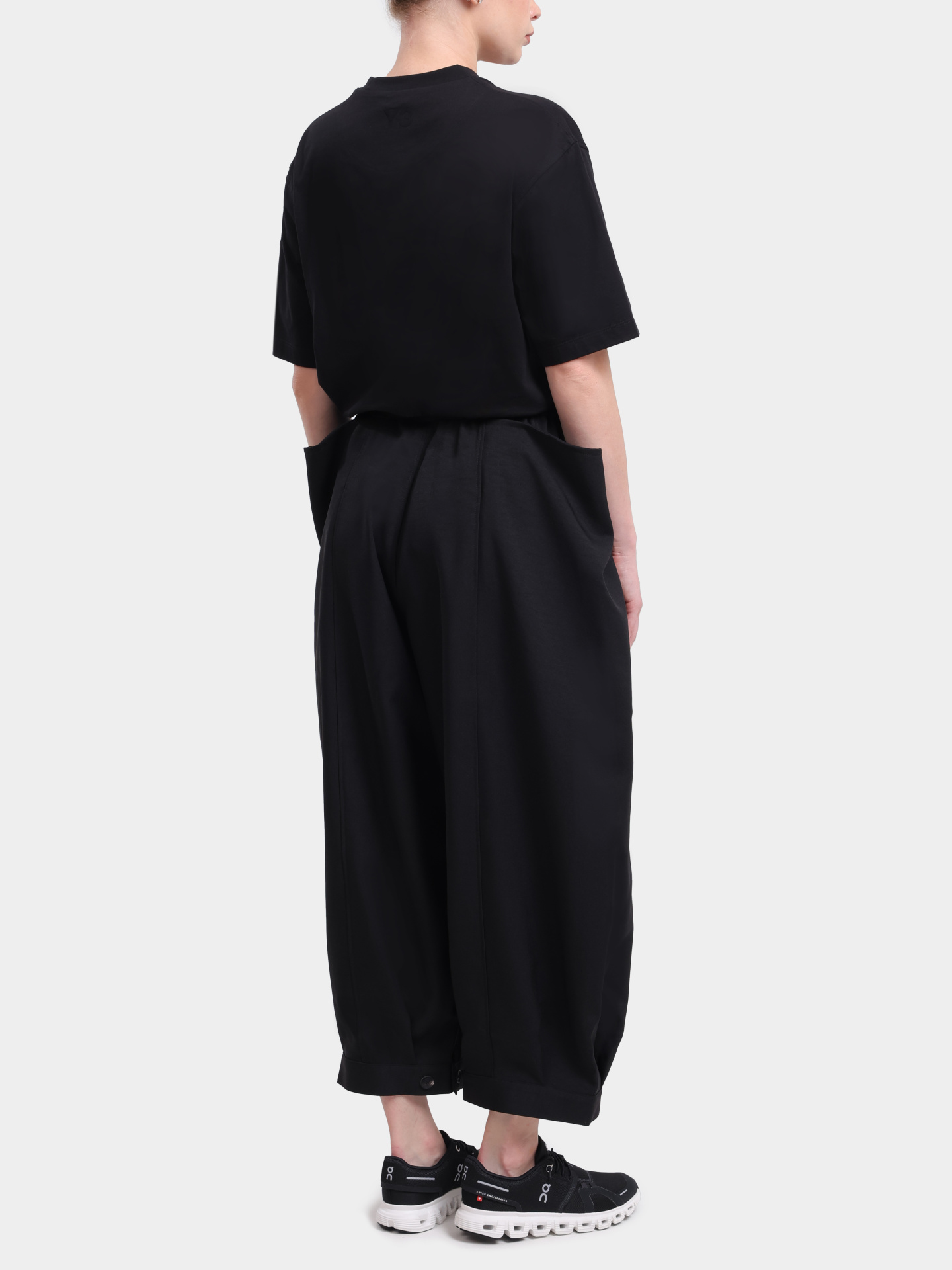 Брюки Y-3 KH0474 BLACK черные женские на кулиске — купить в интернет-магазине Verdistore