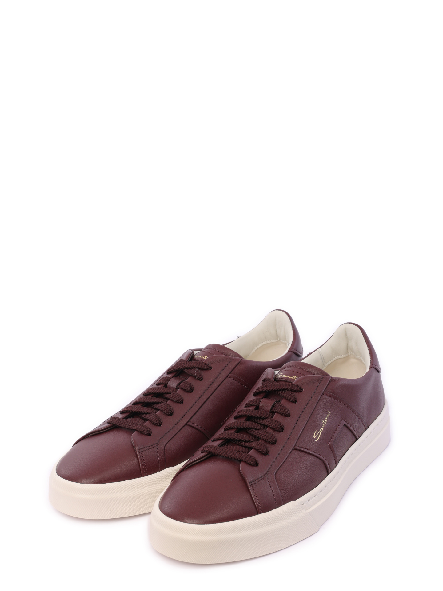 Кеды бордовые кожаные на белой подошве — купить в интернет-магазине Verdistore