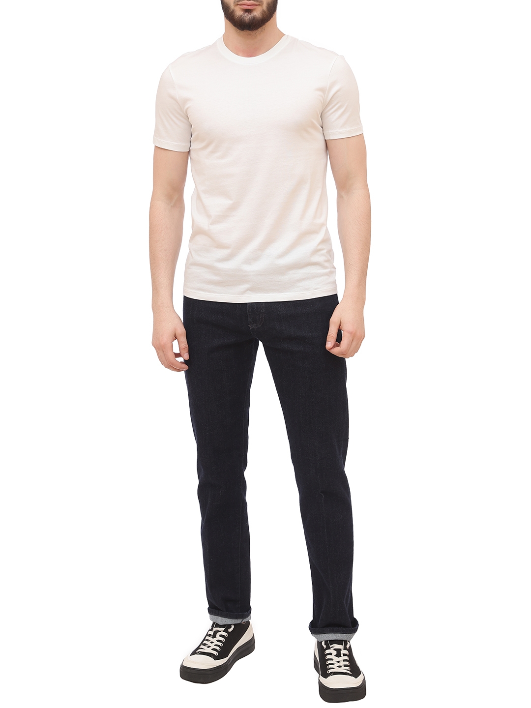 Футболка Armani Exchange 8NZT74 ZJA5Z 1100 белая мужская из хлопка — купить в интернет-магазине Verdistore