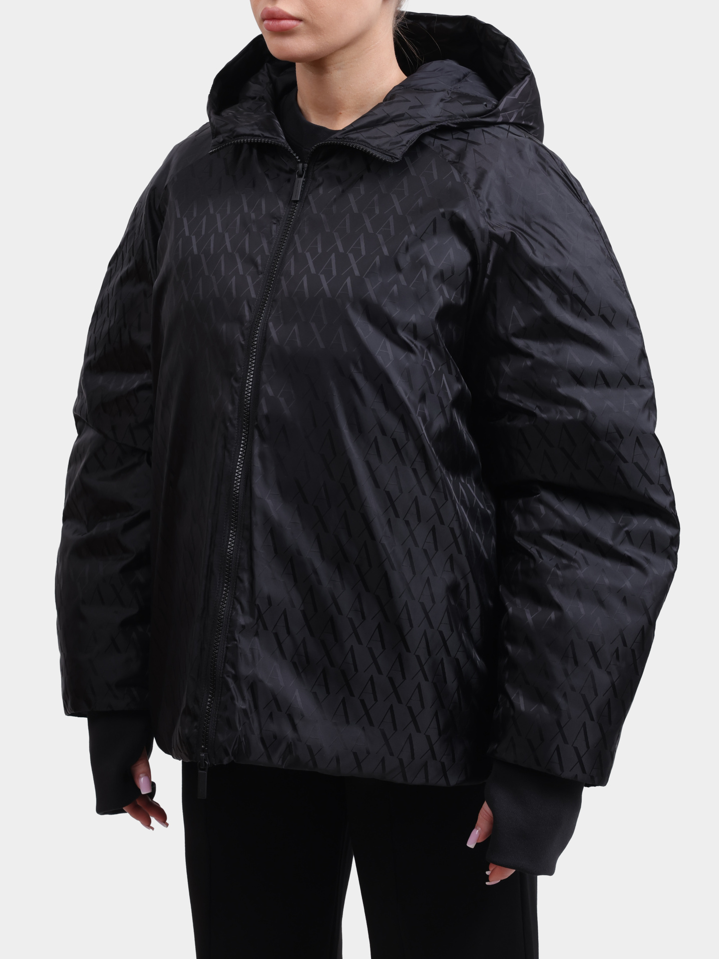 Куртка Armani Exchange XW001436 AF16628 UC001 черная женская — купить в интернет-магазине Verdistore