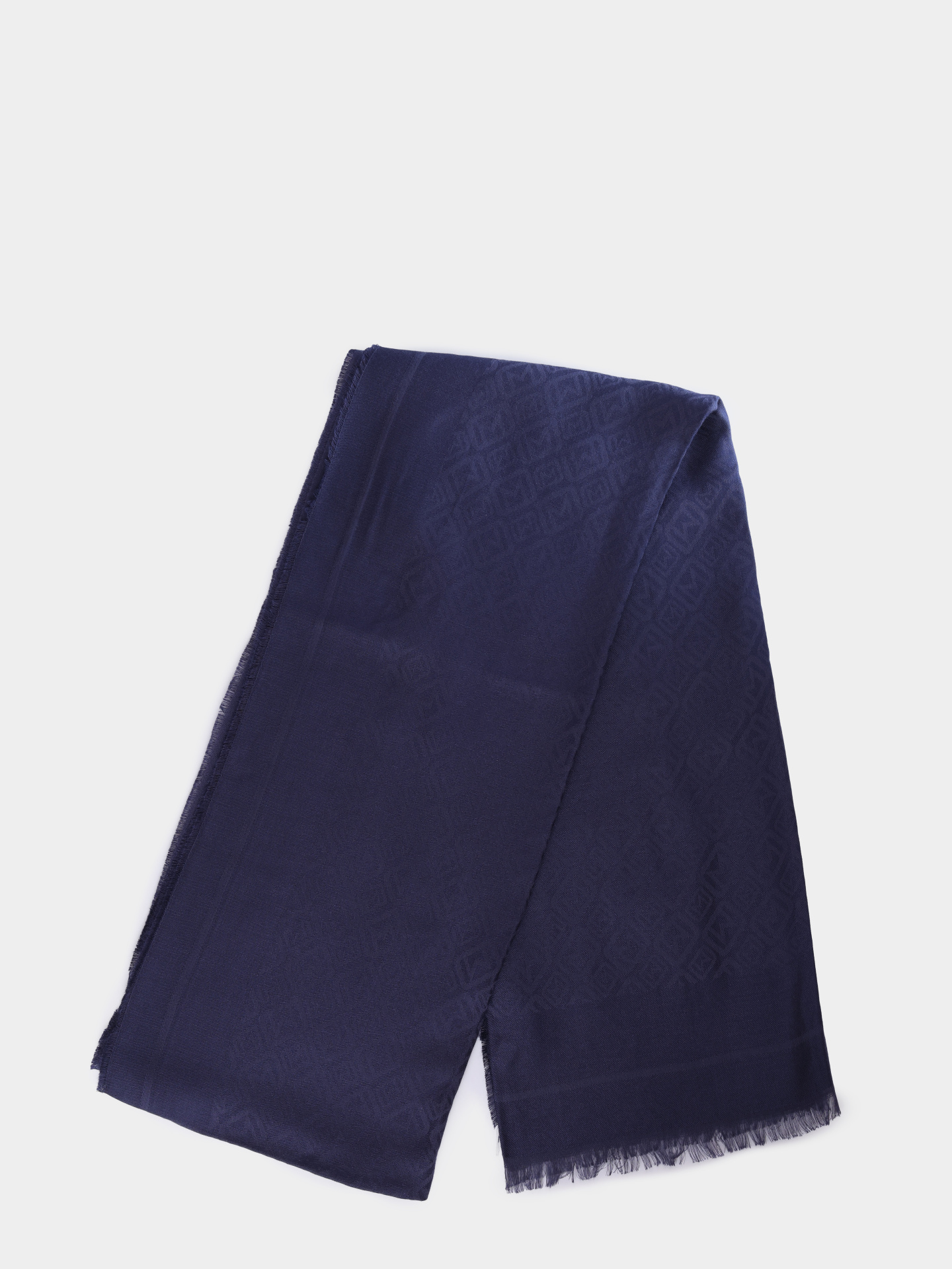 Шарф Marella MLAPAPILLA 004 темно-синий женский с монограммынм принтом — купить в интернет-магазине Verdistore