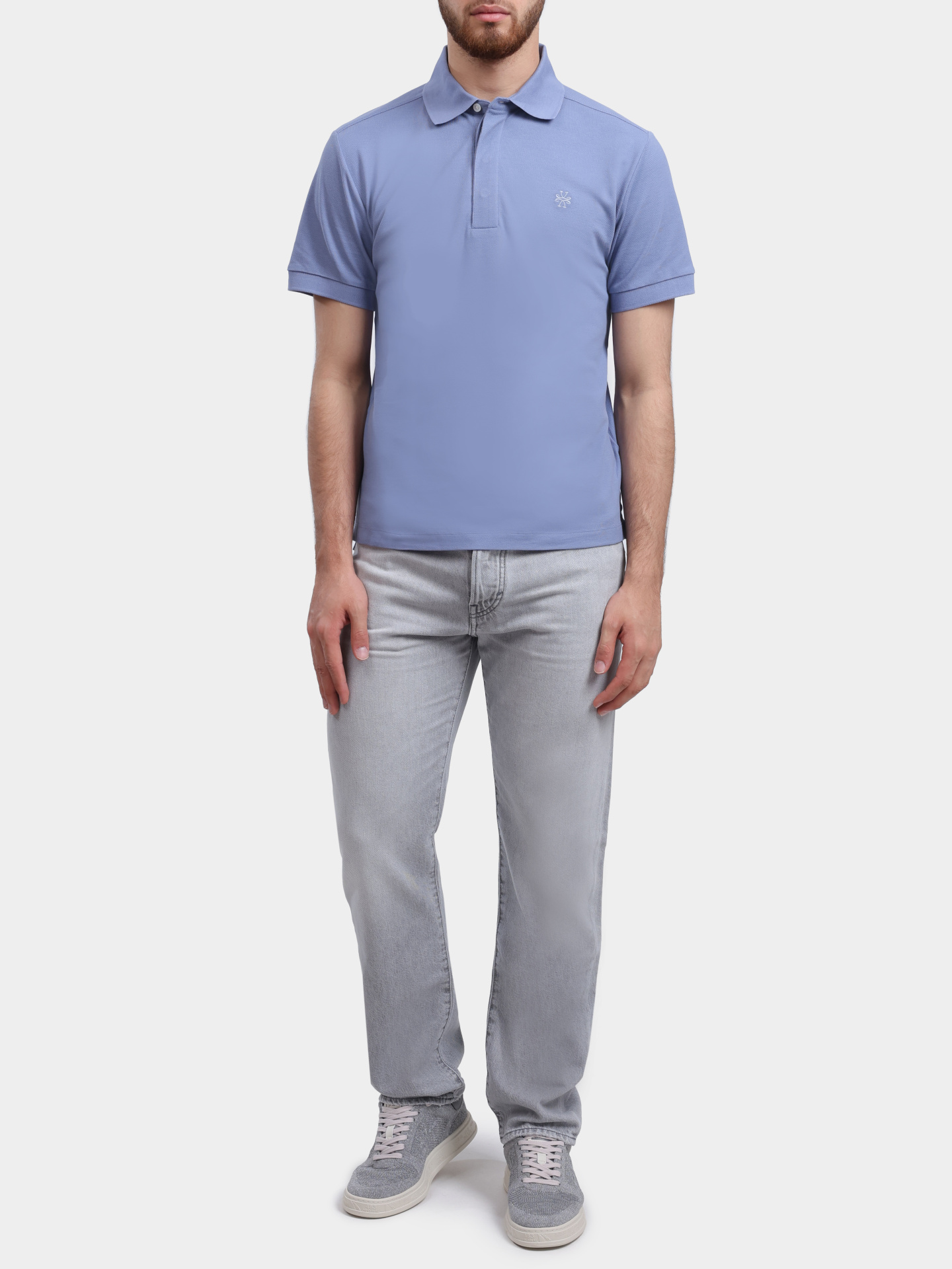 Поло Jacob Cohen JUM 80033 001 M4565 RW W62 хлопковое мужское — купить в интернет-магазине Verdistore