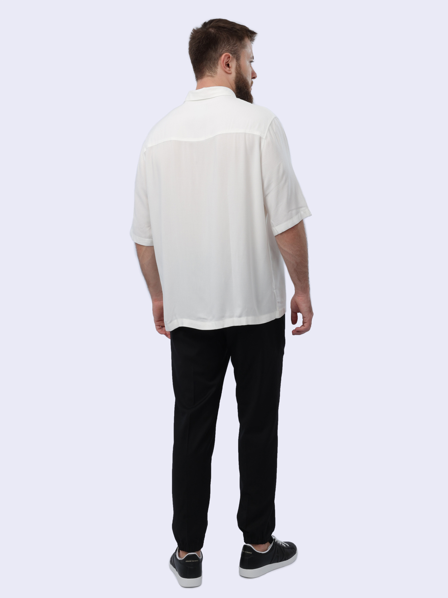 Рубашка Armani Exchange 3DZC01 ZN3UZ 1100 белая мужская — купить в интернет-магазине Verdistore