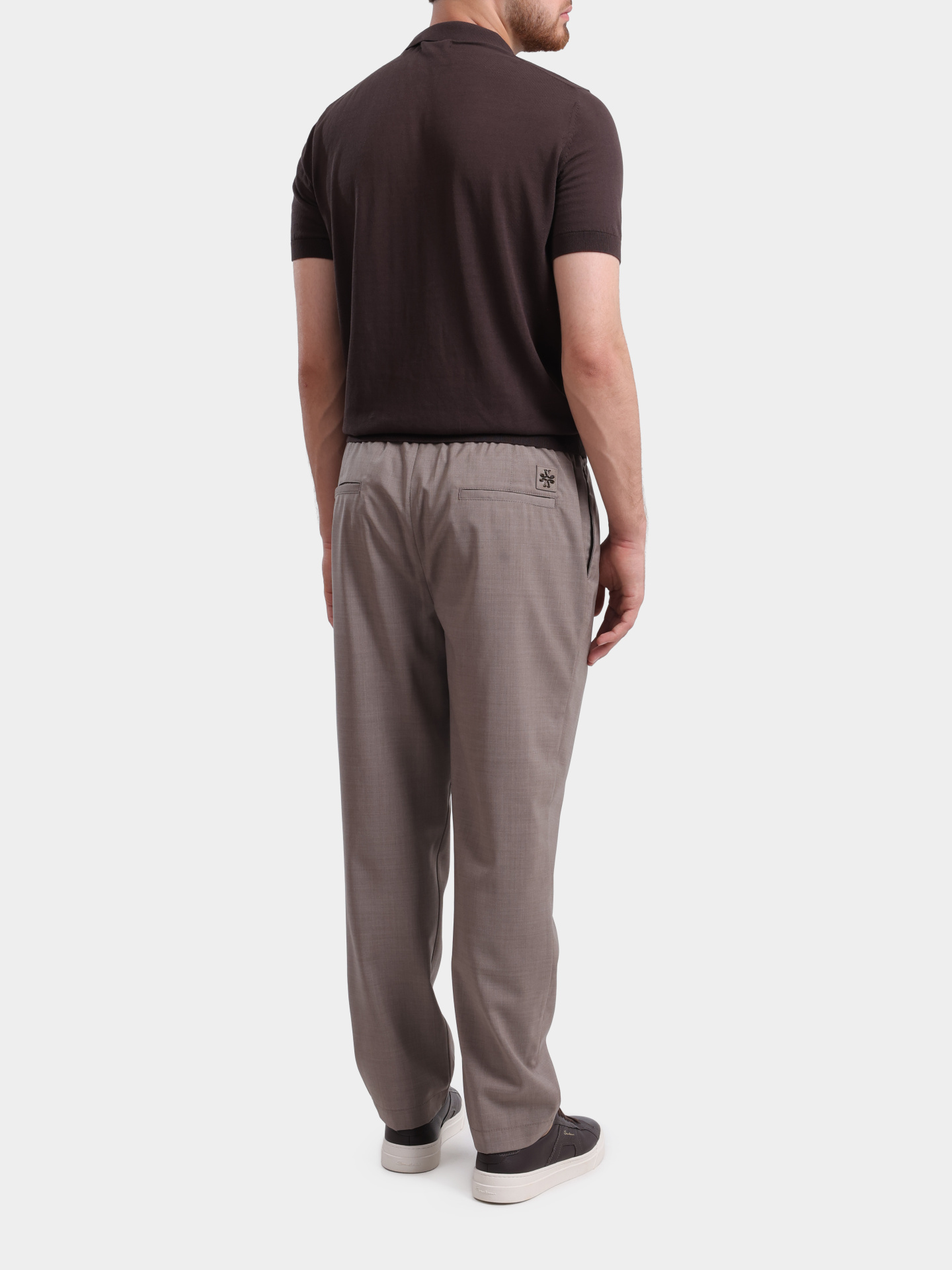 Брюки Jacob Cohen JUM PT017 001 T870A RW D49 бежевые мужские из шерсти — купить в интернет-магазине Verdistore