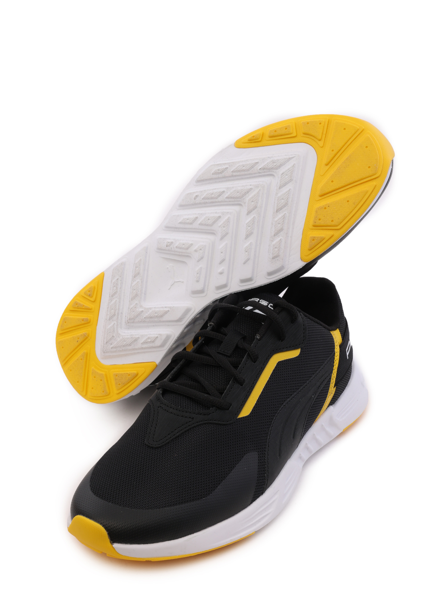 Кроссовки Puma x Porsche черные с желтыми вставками — купить в интернет-магазине Verdistore