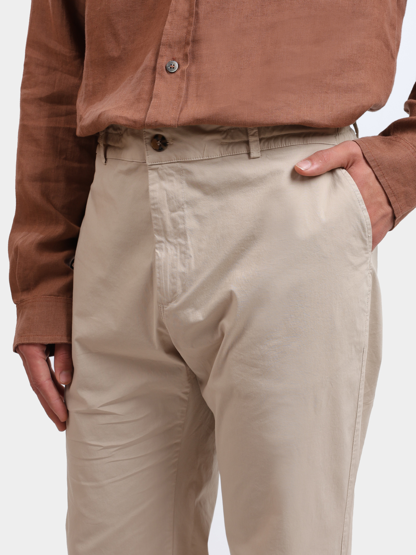 Брюки Saint Barth CAA0001 11 бежевые мужские — купить в интернет-магазине Verdistore