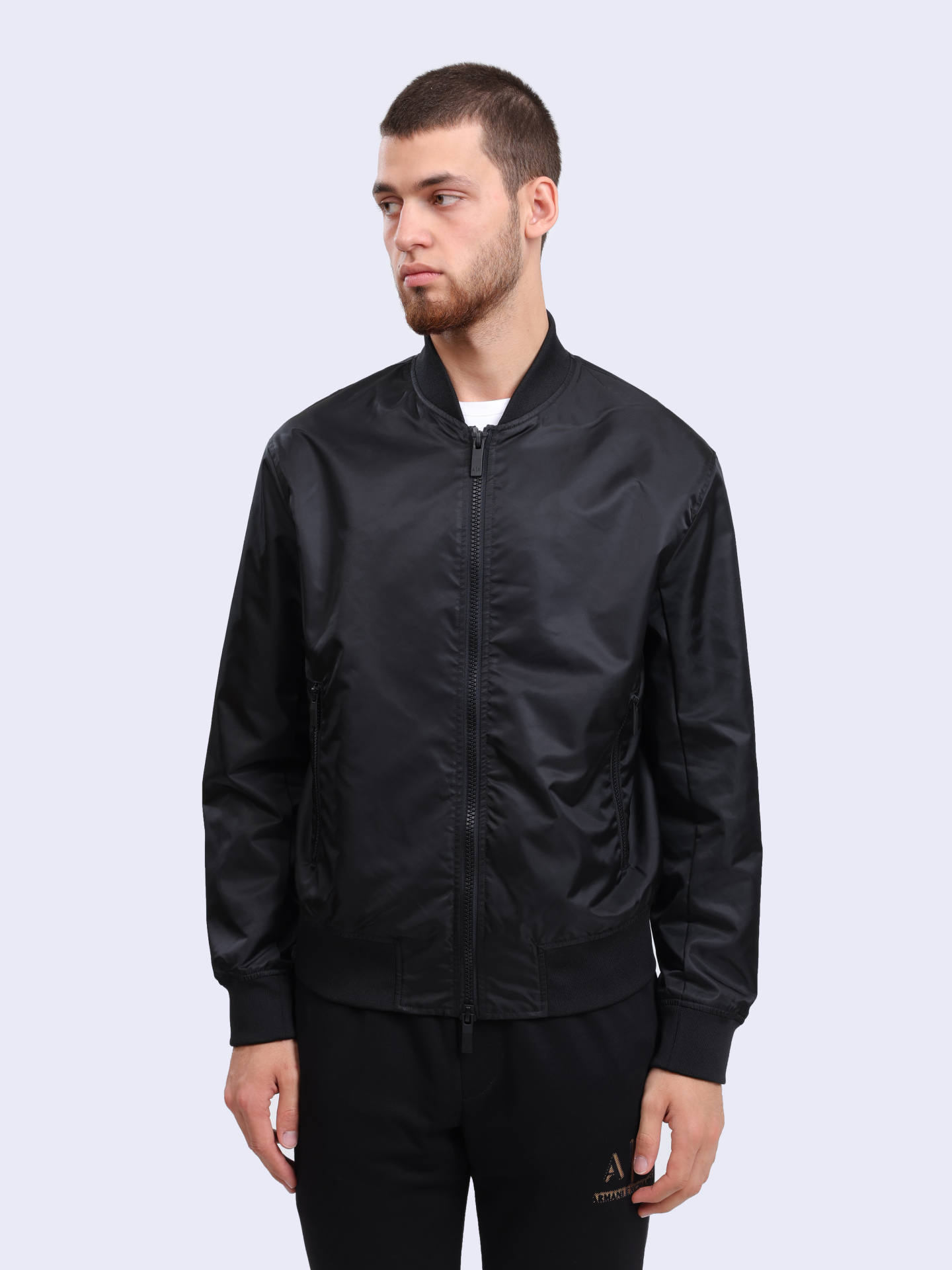 Бомбер XM000195 AF12011 UC001 черная мужская — купить в интернет-магазине Verdistore