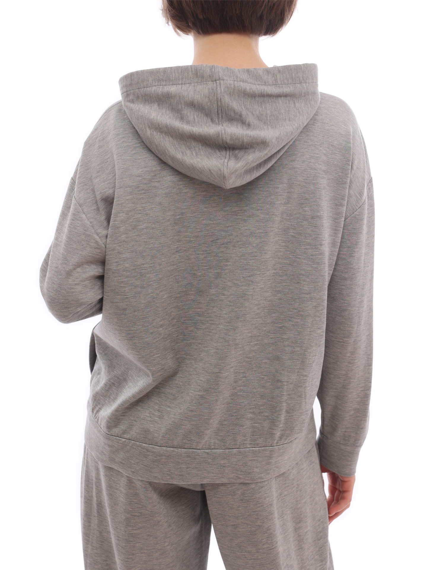 Толстовка Brunello Cucinelli MD828BN406 C571 серая женская — купить в интернет-магазине Verdistore