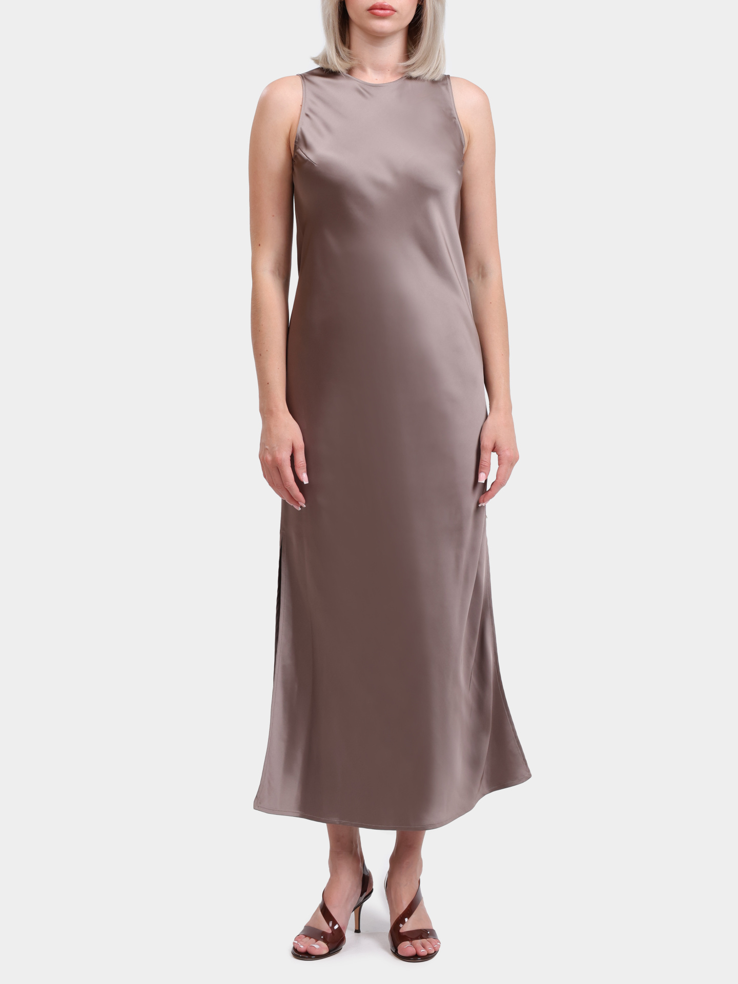 Платье Herno AB000037D 12506 2600 атласное женское — купить в интернет-магазине Verdistore