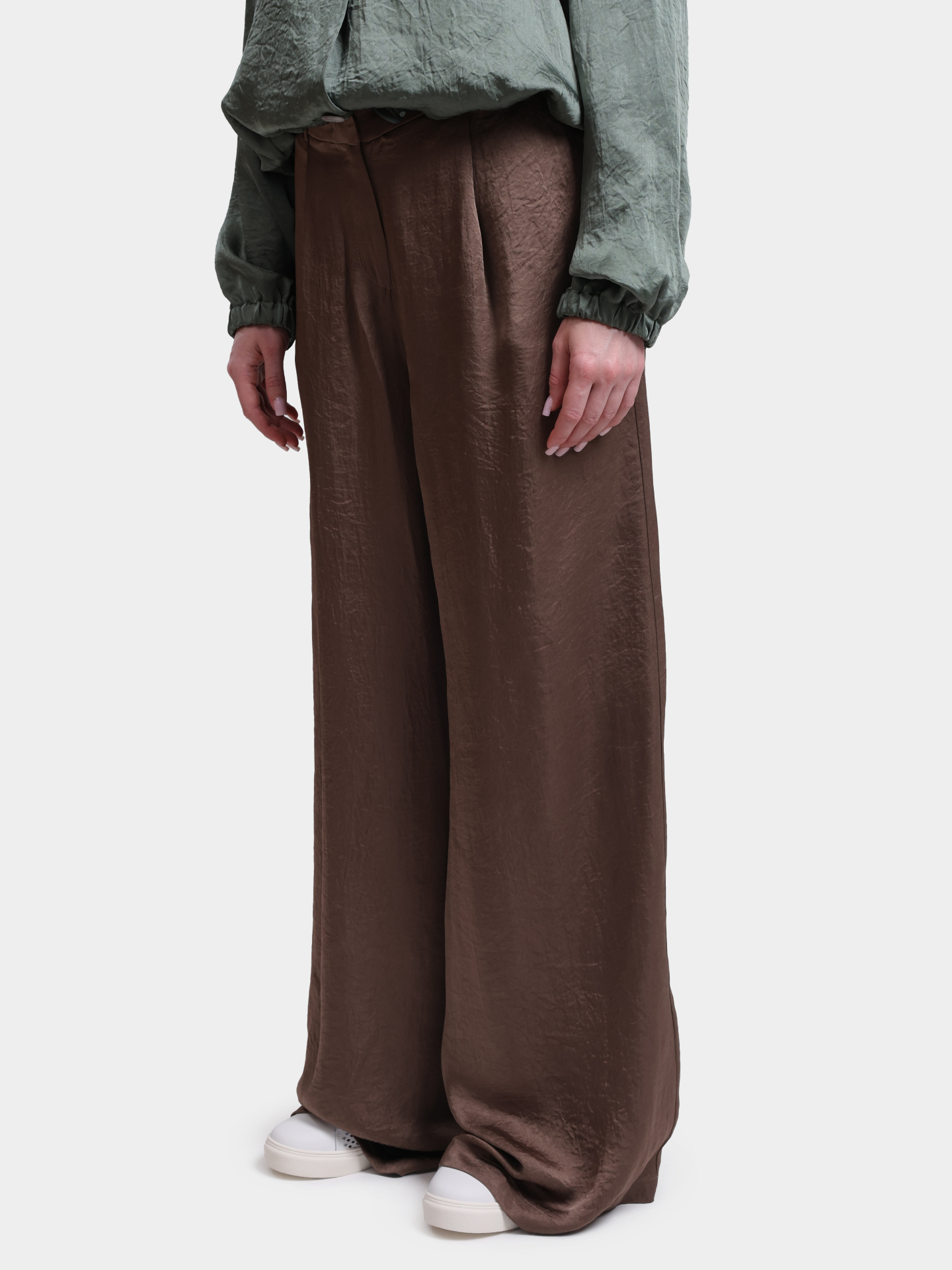 Брюки MARELLA MLMFORMATO 001 коричневые женские — купить в интернет-магазине Verdistore