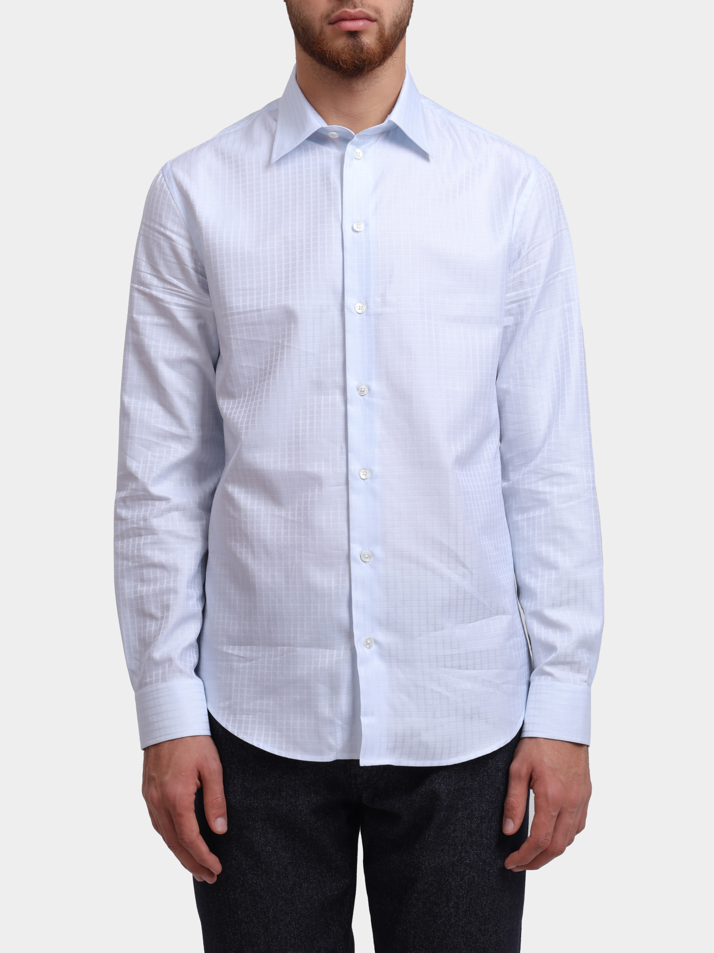 Рубашка Emporio Armani EM000099 TE16909 F9008 хлопковая мужская — купить в интернет-магазине Verdistore