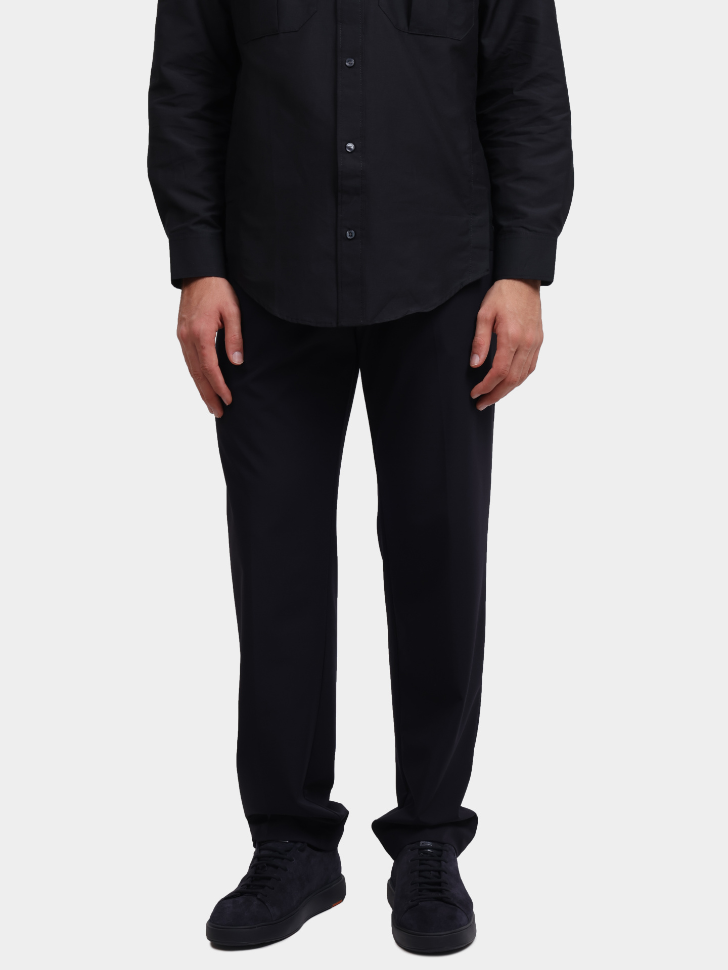 Брюки Emporio Armani EM001505 AF10047 UB118 темно-синие мужские — купить в интернет-магазине Verdistore