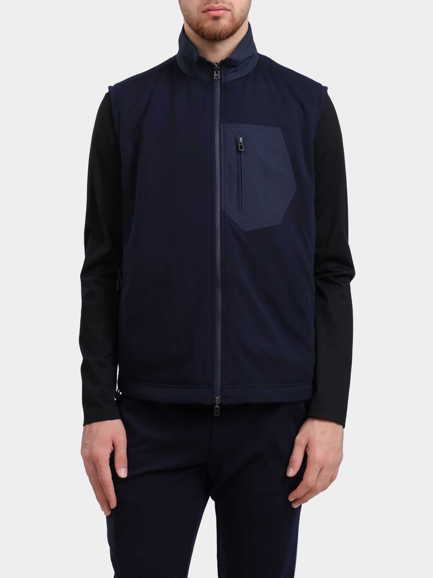 Жилет Sease OV034TJ073 B13 темно-синий мужской с внешним карманом — купить в интернет-магазине Verdistore