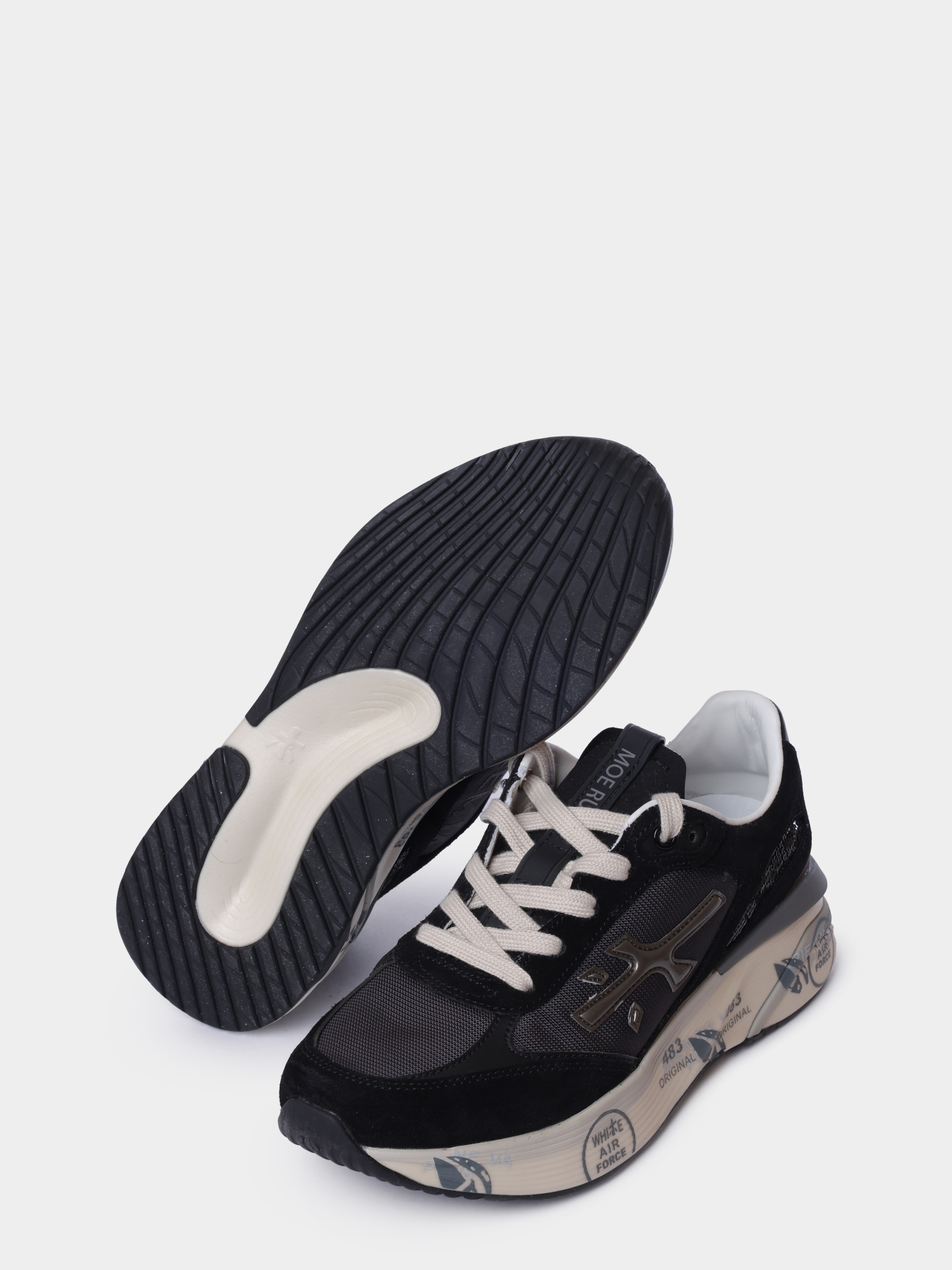 Кроссовки Premiata Sport MOERUND VAR 8304 черные женские комбинированные  — купить в интернет-магазине Verdistore