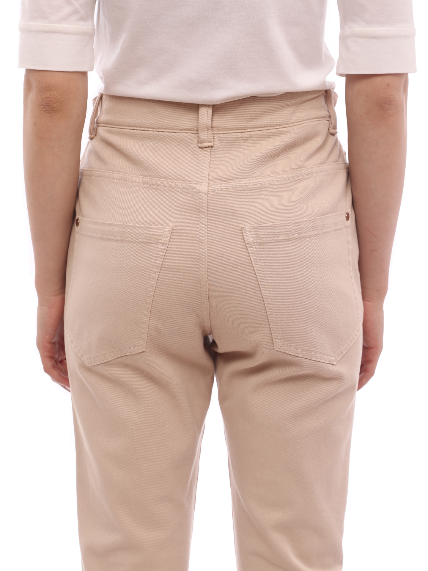 Джинсы Brunello Cucinelli M0Y16P5063 бежевые женские — купить в интернет-магазине Verdistore