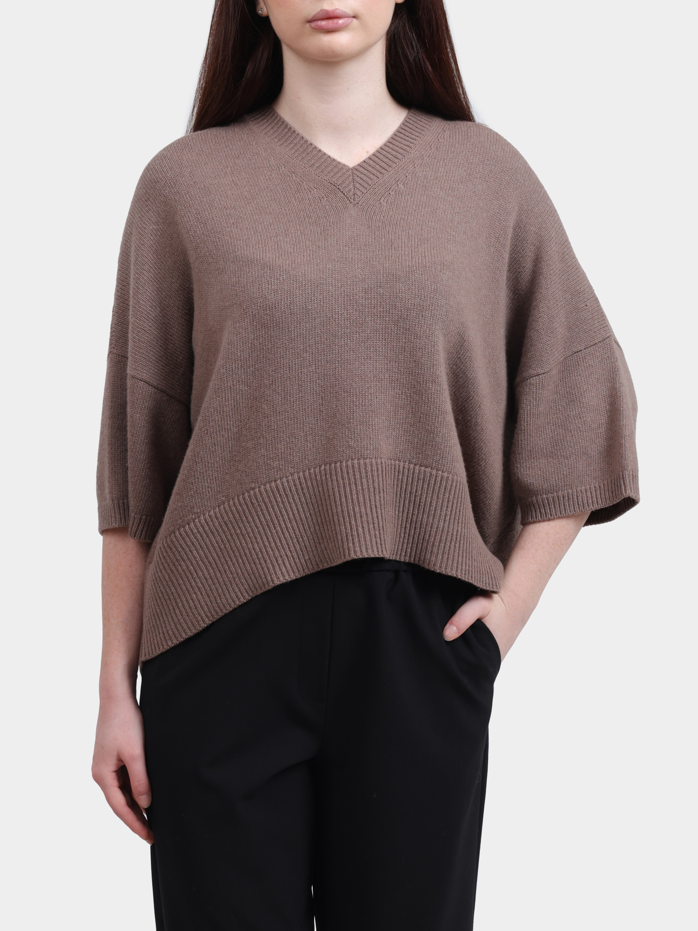 Свитер MARELLA GOLETTA 010 коричневый женский — купить в интернет-магазине Verdistore