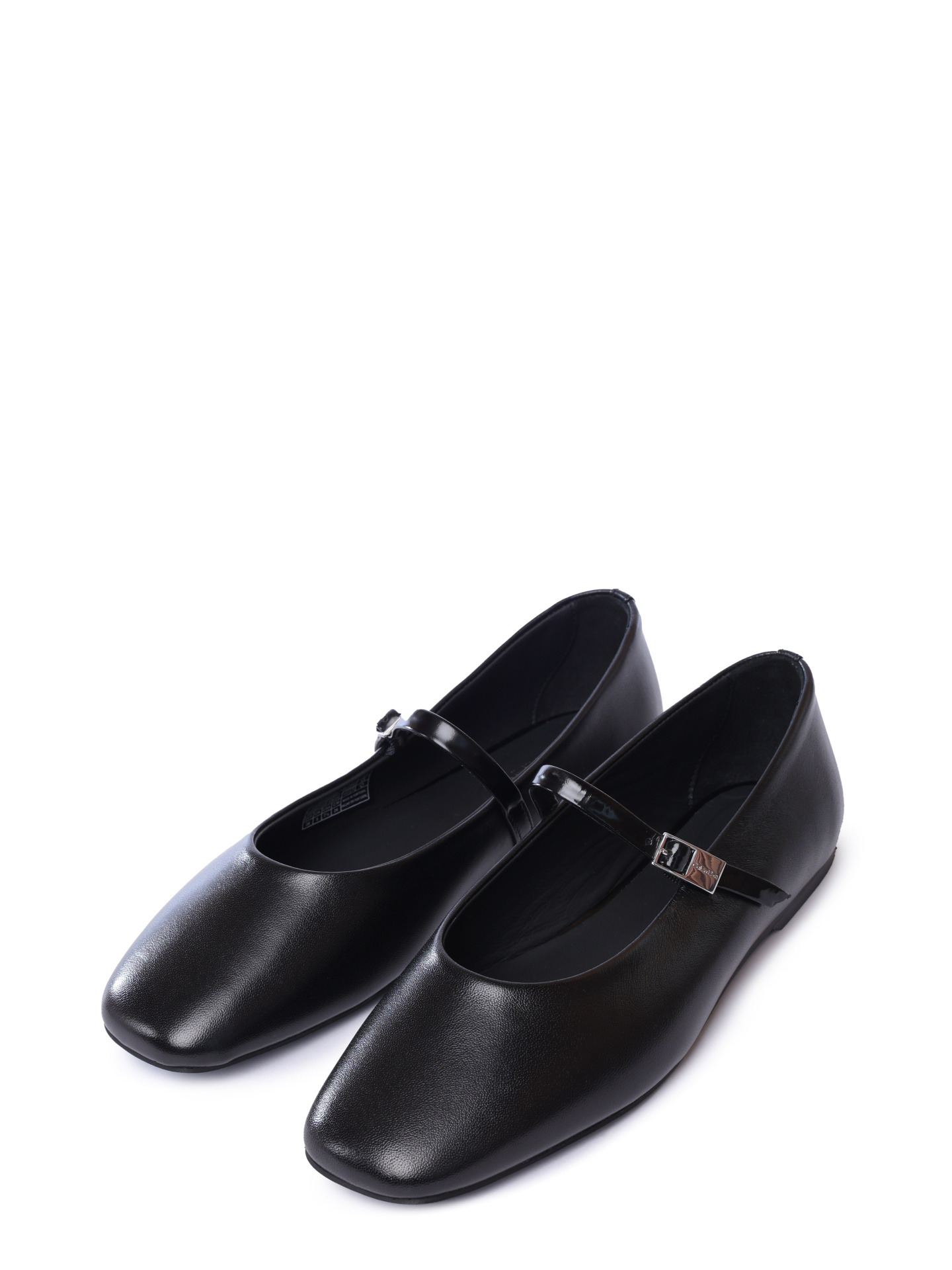 Балетки Calvin Klein HW0HW02483 BEH черные женские из кожи — купить в интернет-магазине Verdistore