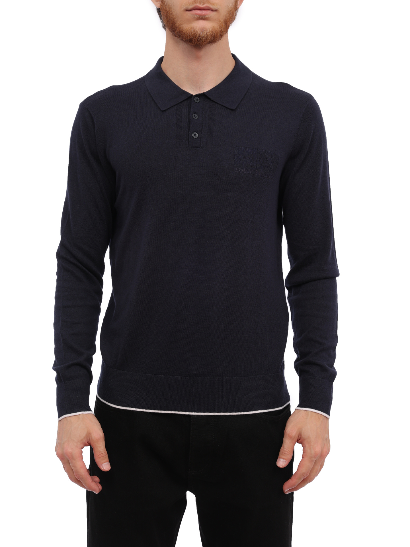 Свитер Armani Exchange 6RZF1C ZMW8Z 1510 темно-синий мужской — купить в интернет-магазине Verdistore