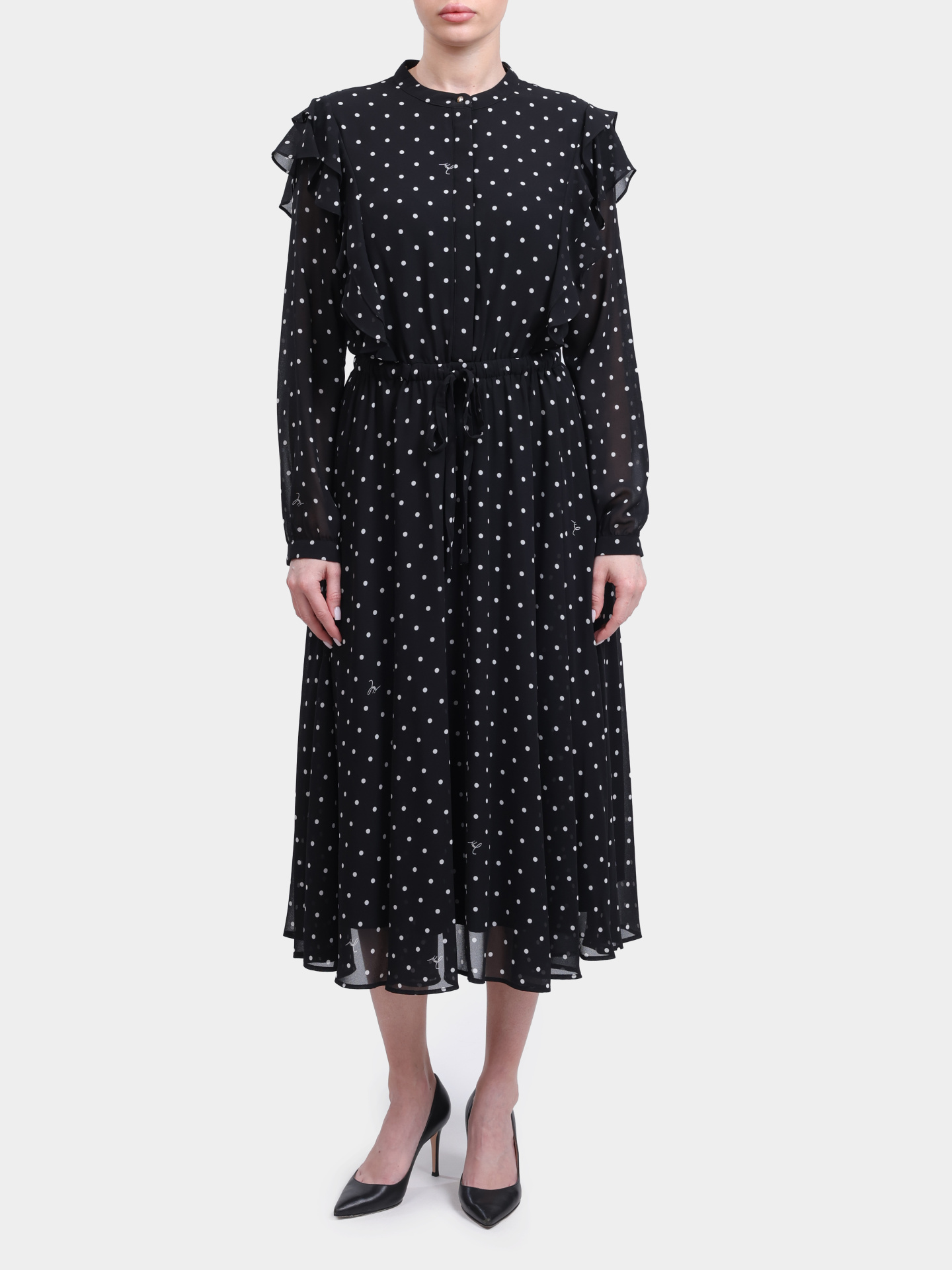 Платье Joop! 261D58Dot 30100092 00120 черное женское в горох — купить в интернет-магазине Verdistore