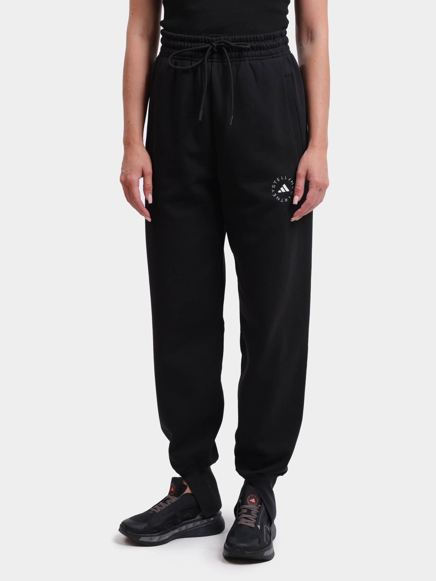 Джоггеры Adidas by Stella McCartney IW9852 BLACK хлопковые женские — купить в интернет-магазине Verdistore
