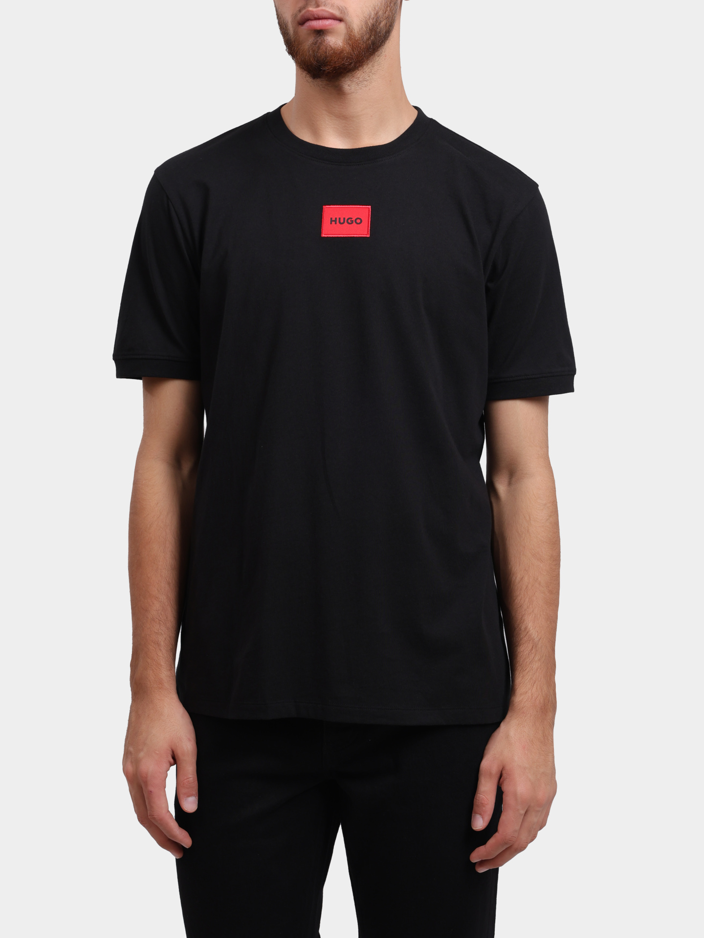 Футболка Hugo 50447978 001 хлопковая мужская с логотипом  — купить в интернет-магазине Verdistore