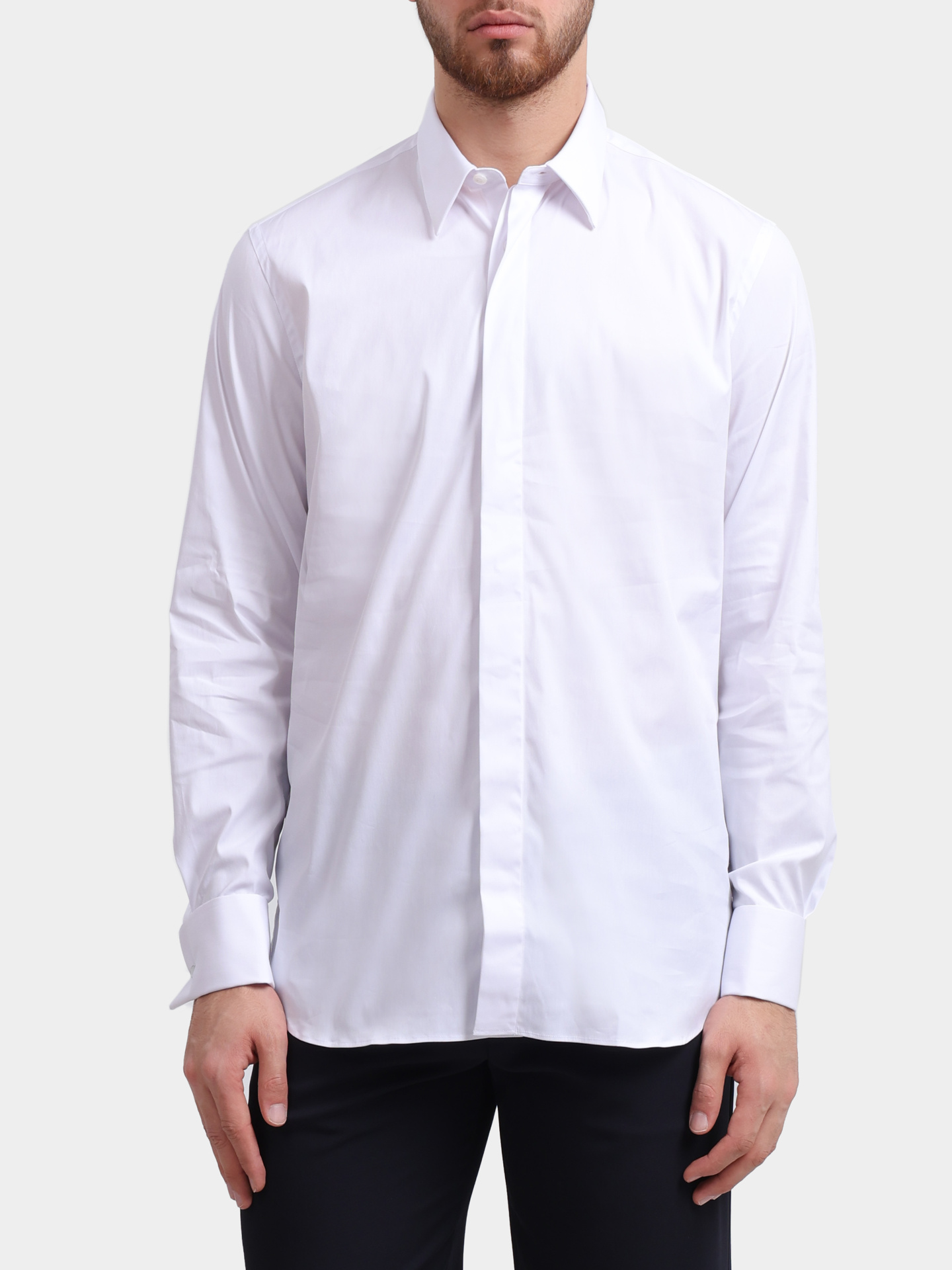 Рубашка Lardini CNASHER CNC1906 белая мужская — купить в интернет-магазине Verdistore