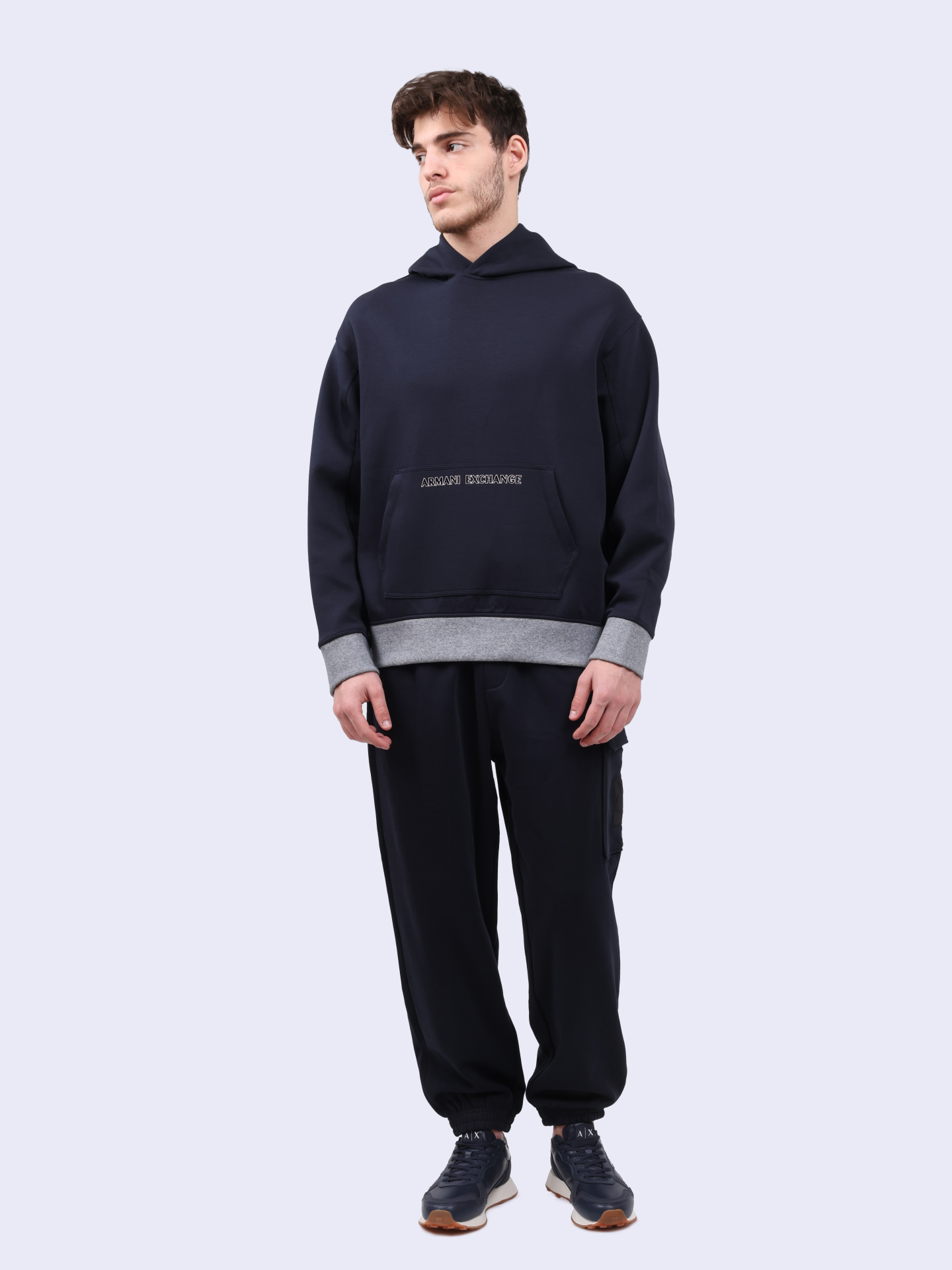 Худи Armani Exchange 6DZMJH ZJZGZ 1510 комбинированное мужское — купить в интернет-магазине Verdistore