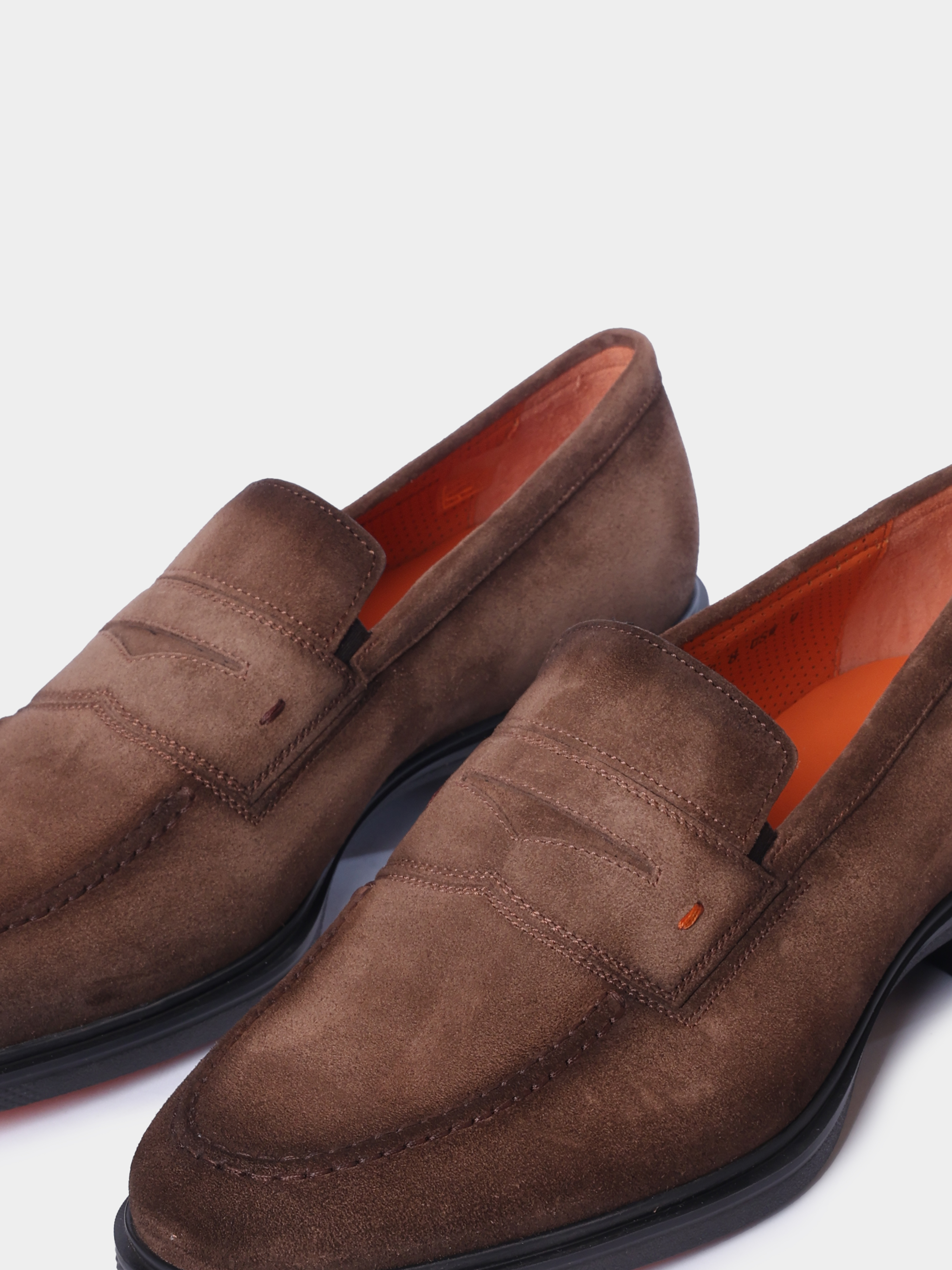 Лоферы Santoni MGEG18964NEAXGEXS50 замшевые мужские — купить в интернет-магазине Verdistore