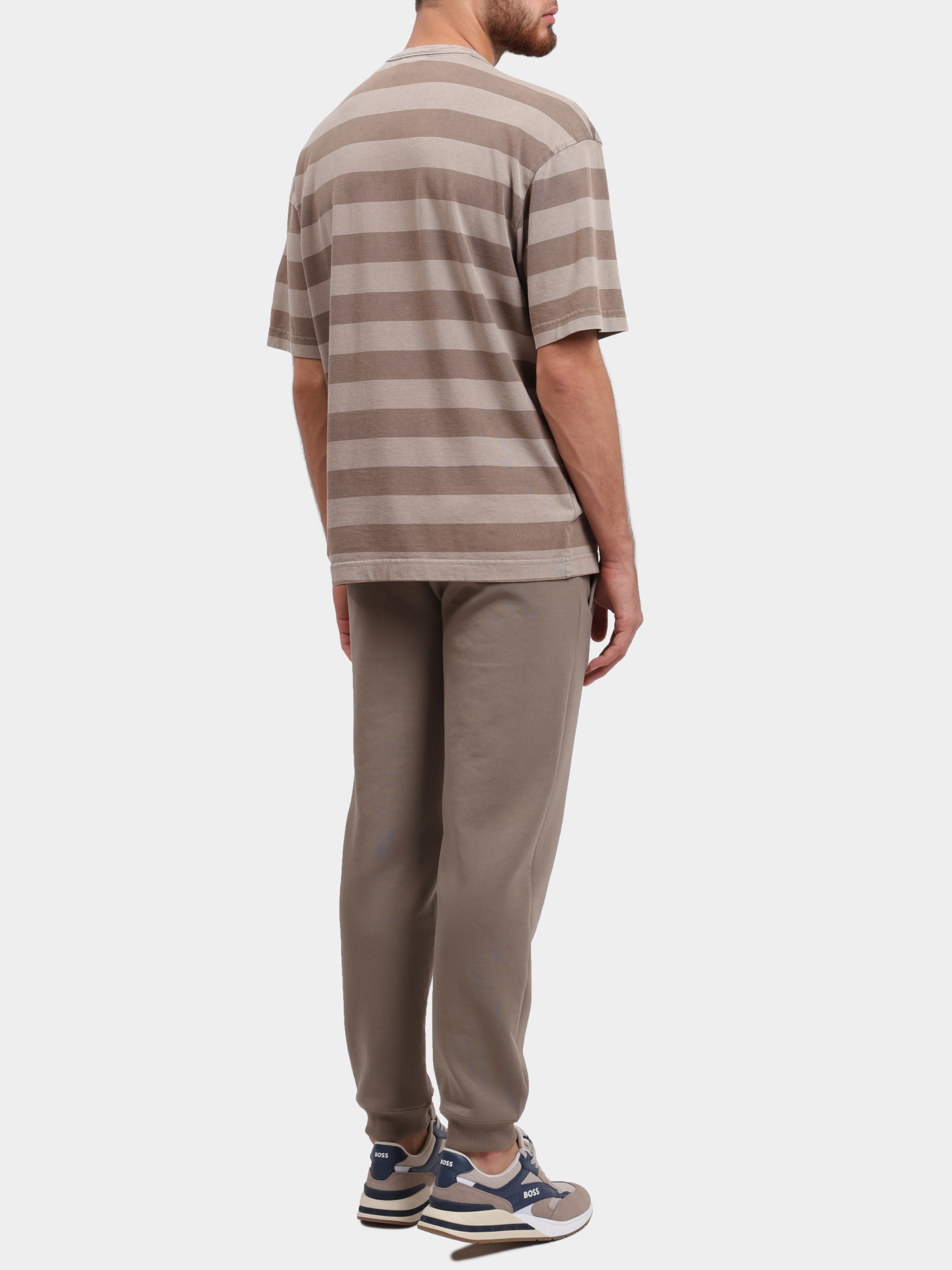 Футболка Hugo 50535283 219 хлопковая мужская в полоску  — купить в интернет-магазине Verdistore