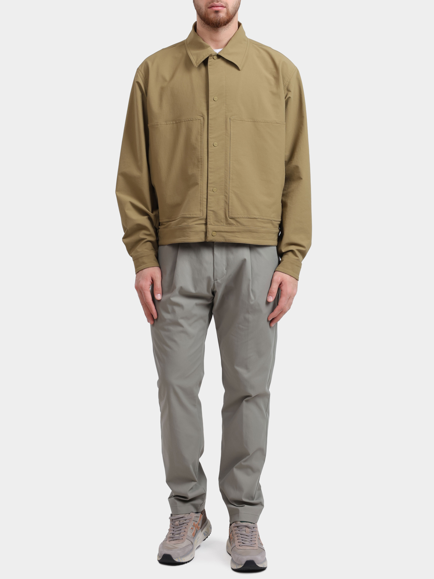 Брюки Herno PT000091U 12531 7290 светло-зеленые мужские — купить в интернет-магазине Verdistore