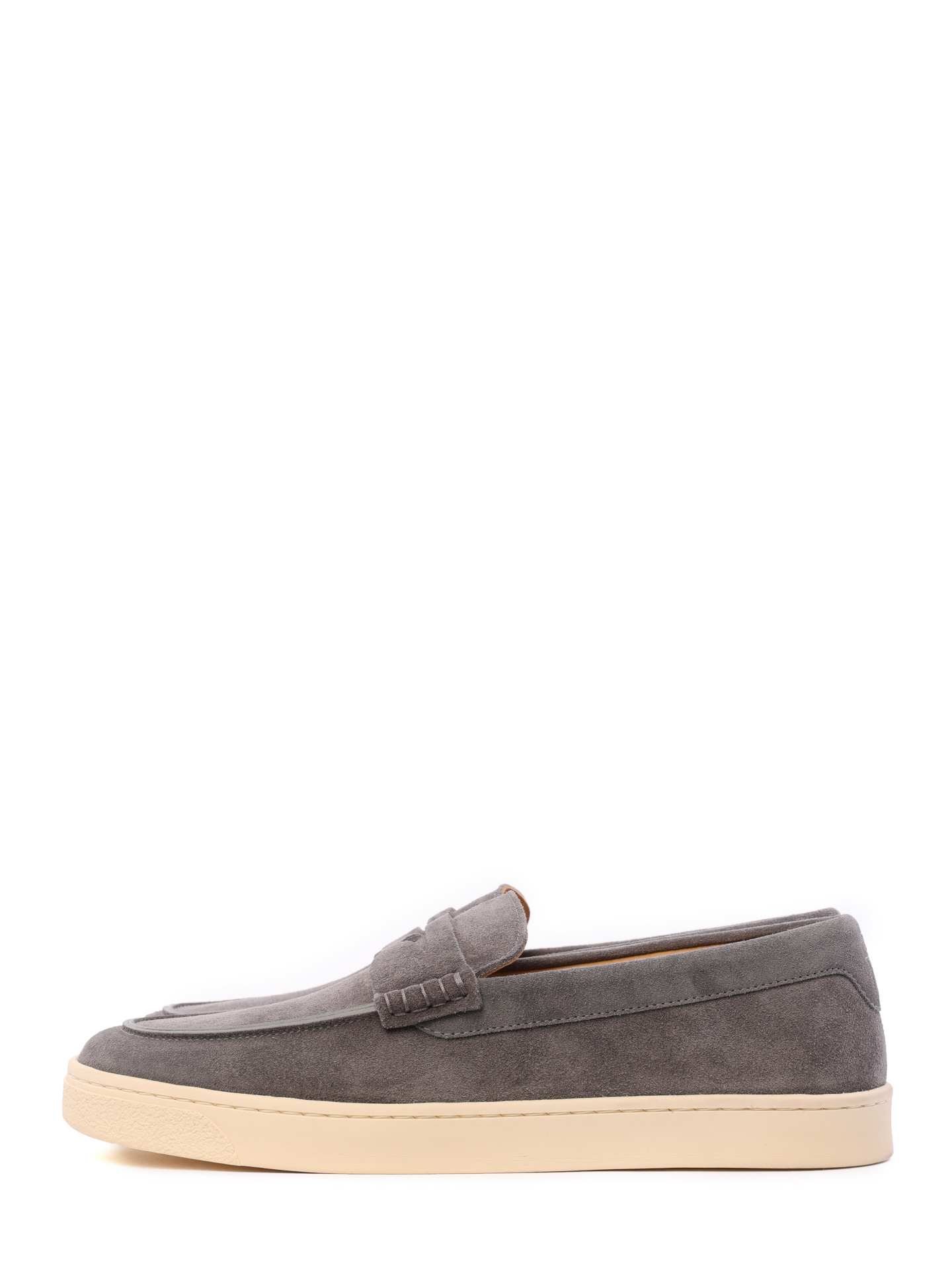 Лоферы Brunello Cucinelli MZUDEFN285 C8449 серые мужские из замши — купить в интернет-магазине Verdistore