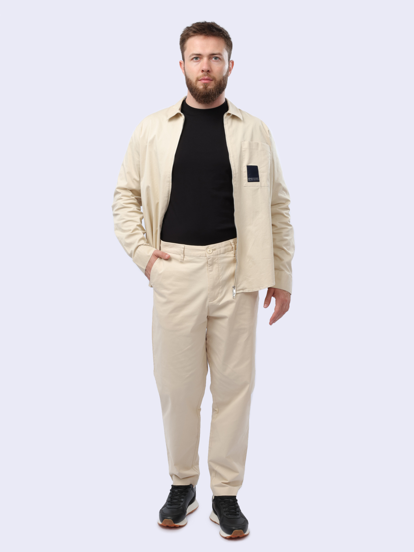 Брюки Armani Exchange 3DZP07 ZN3TZ 1792 бежевые мужские — купить в интернет-магазине Verdistore