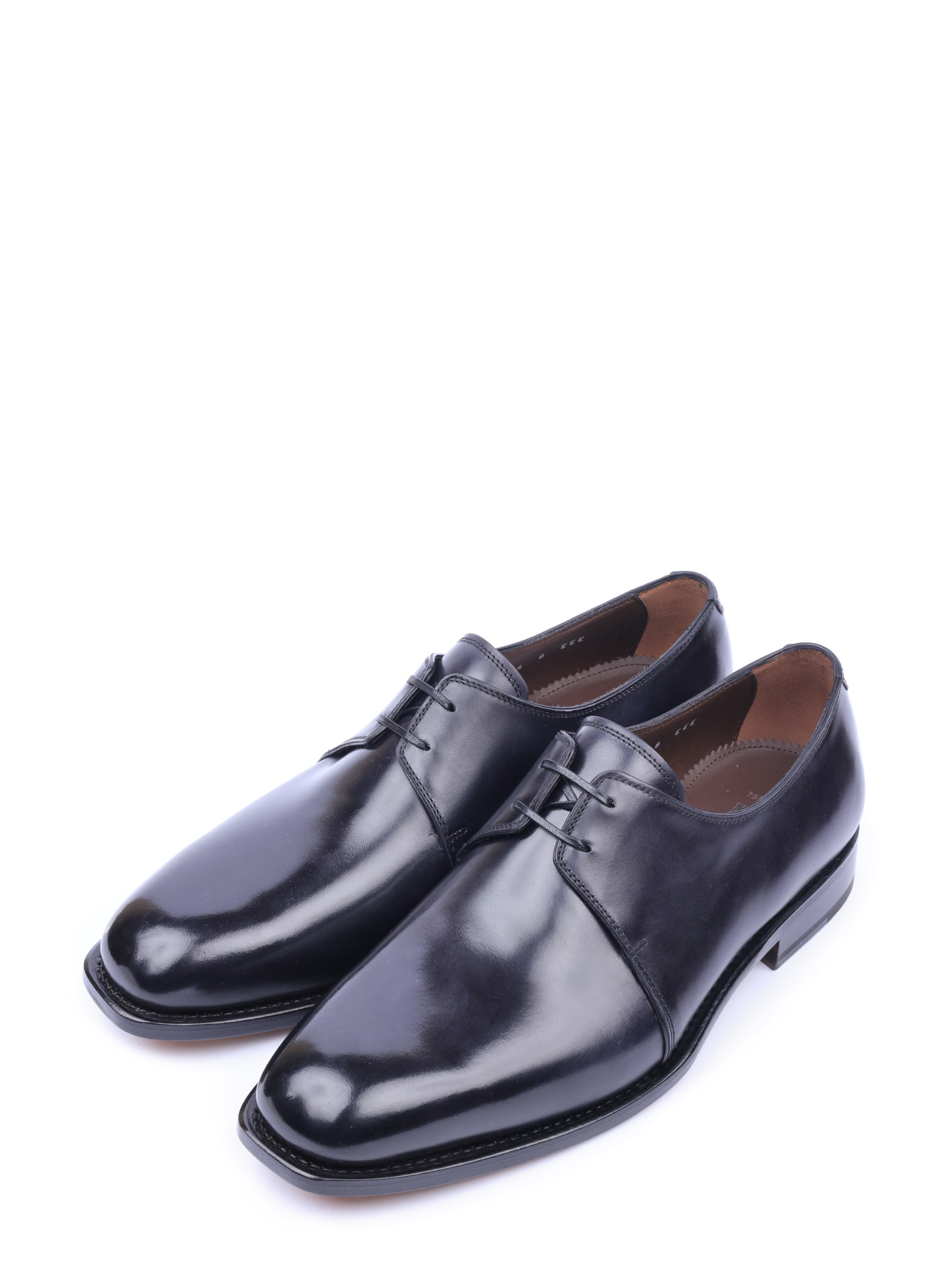 Дерби Z-07452643E из кожи с мягким матовым блеском — купить в интернет-магазине Verdistore