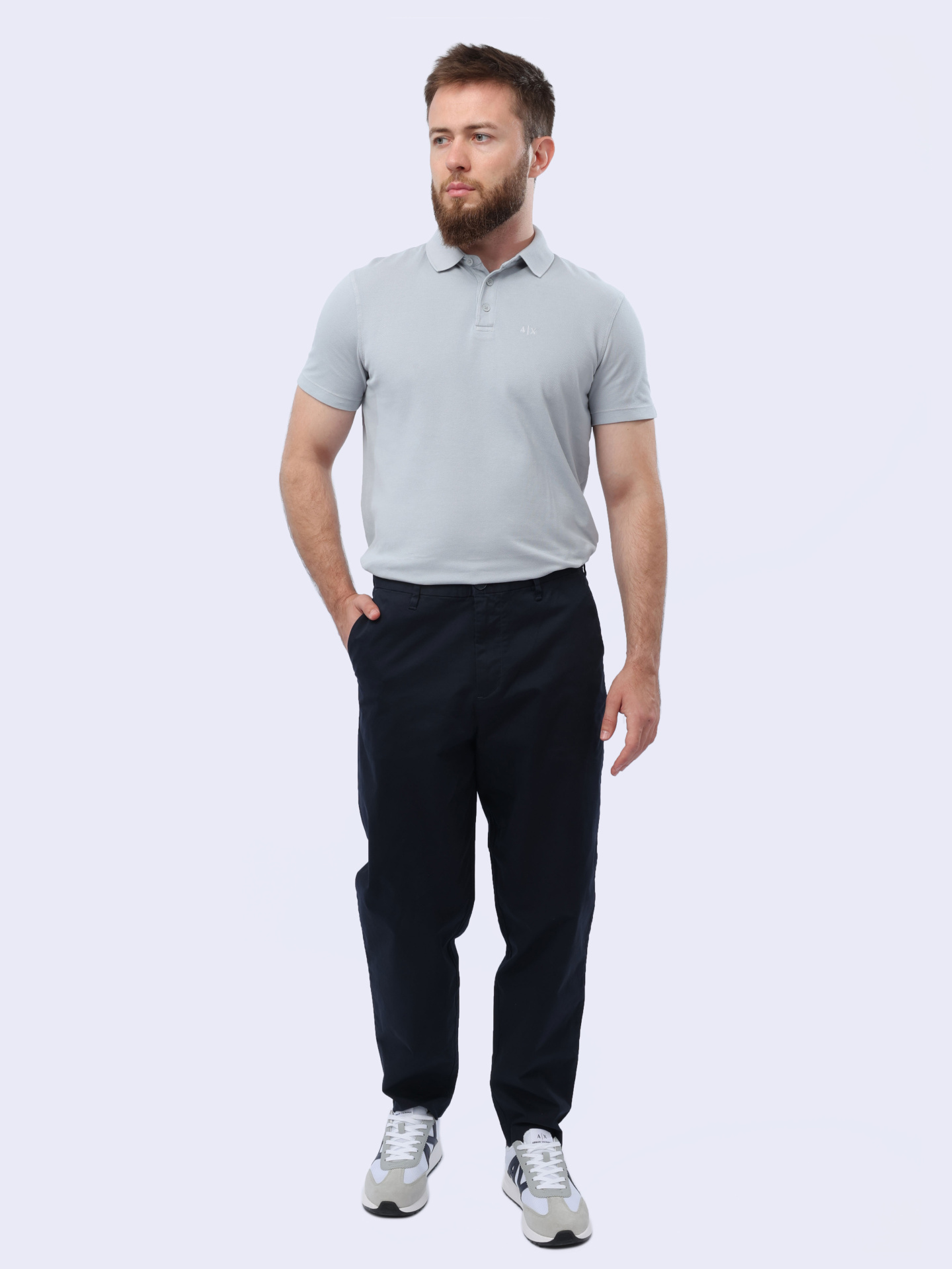 Брюки Armani Exchange 3DZP07 ZN3TZ 15DK темно-синие мужские — купить в интернет-магазине Verdistore