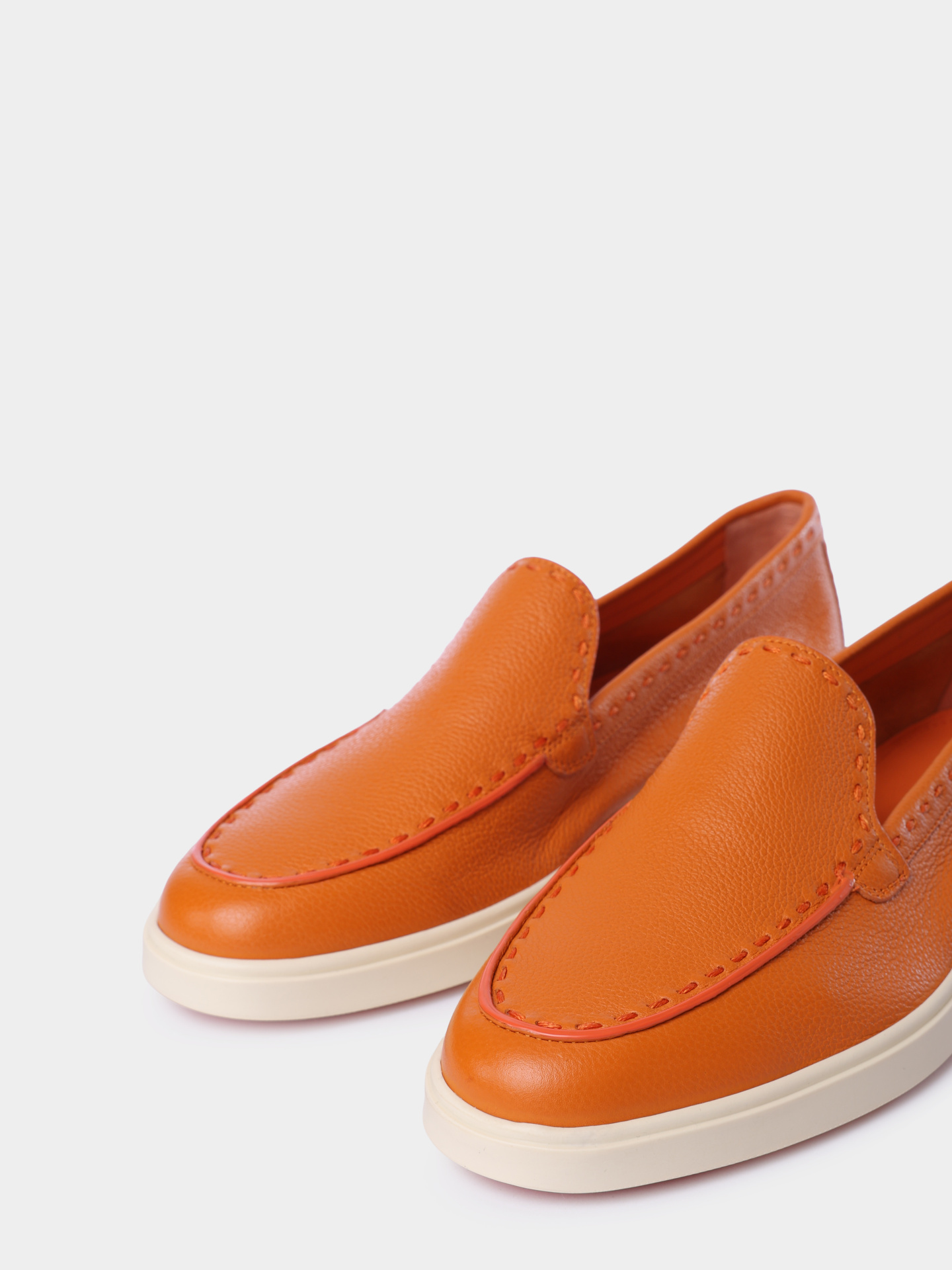 Лоферы Santoni WUYG71436TISSWKAA33 кожаные женские — купить в интернет-магазине Verdistore