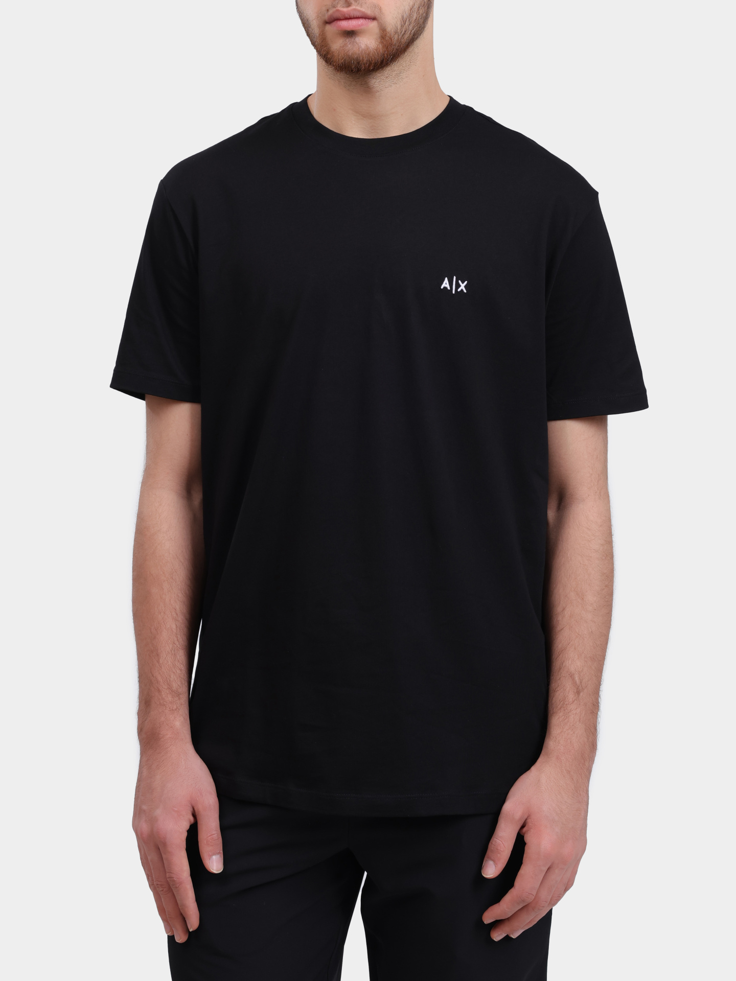 Футболка XM001568 AF10358 черная мужская с логотипом — купить в интернет-магазине Verdistore