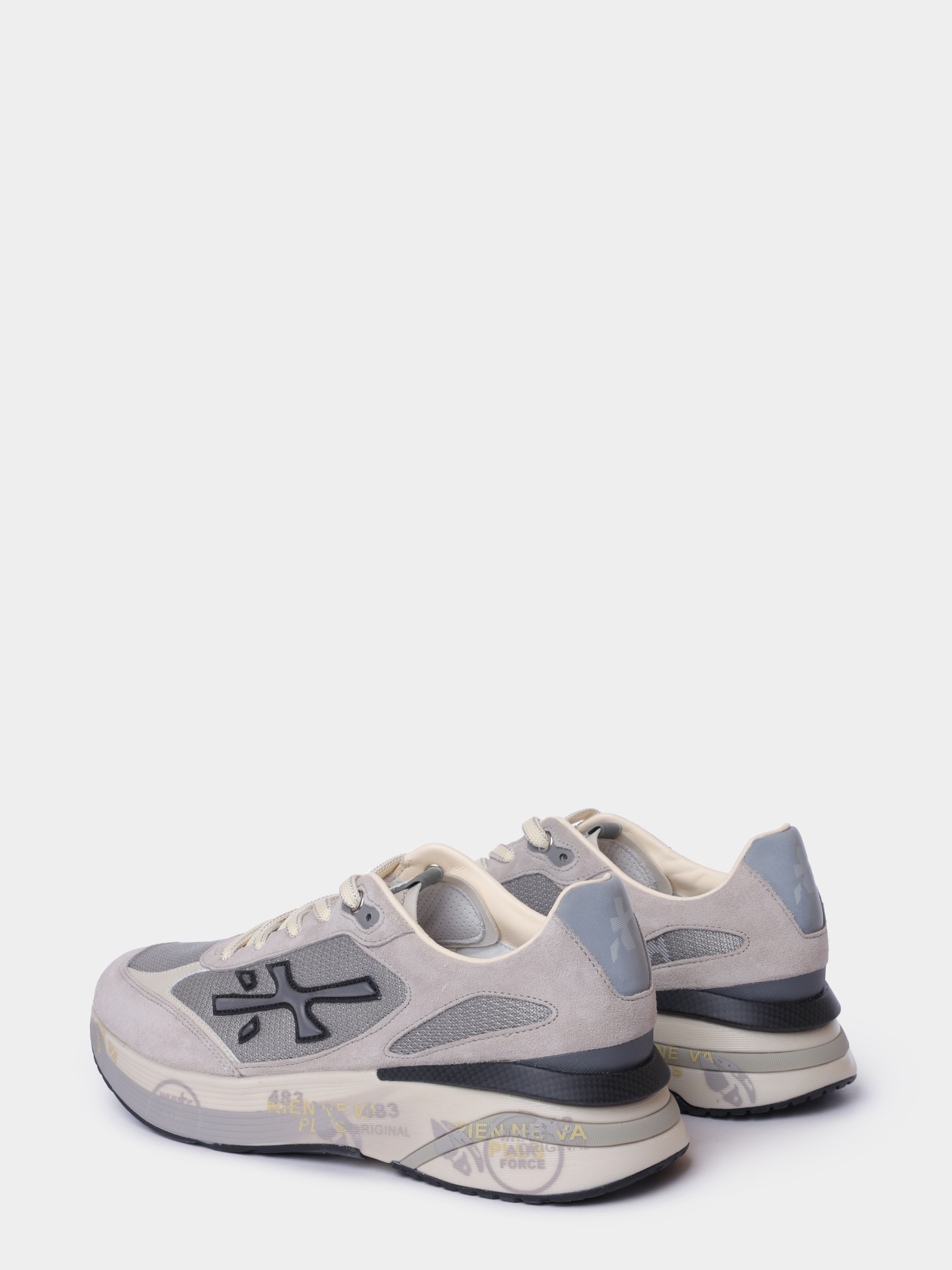 Кроссовки Premiata Sport MOERUN VAR 7304 светло-серые мужские комбинированные — купить в интернет-магазине Verdistore