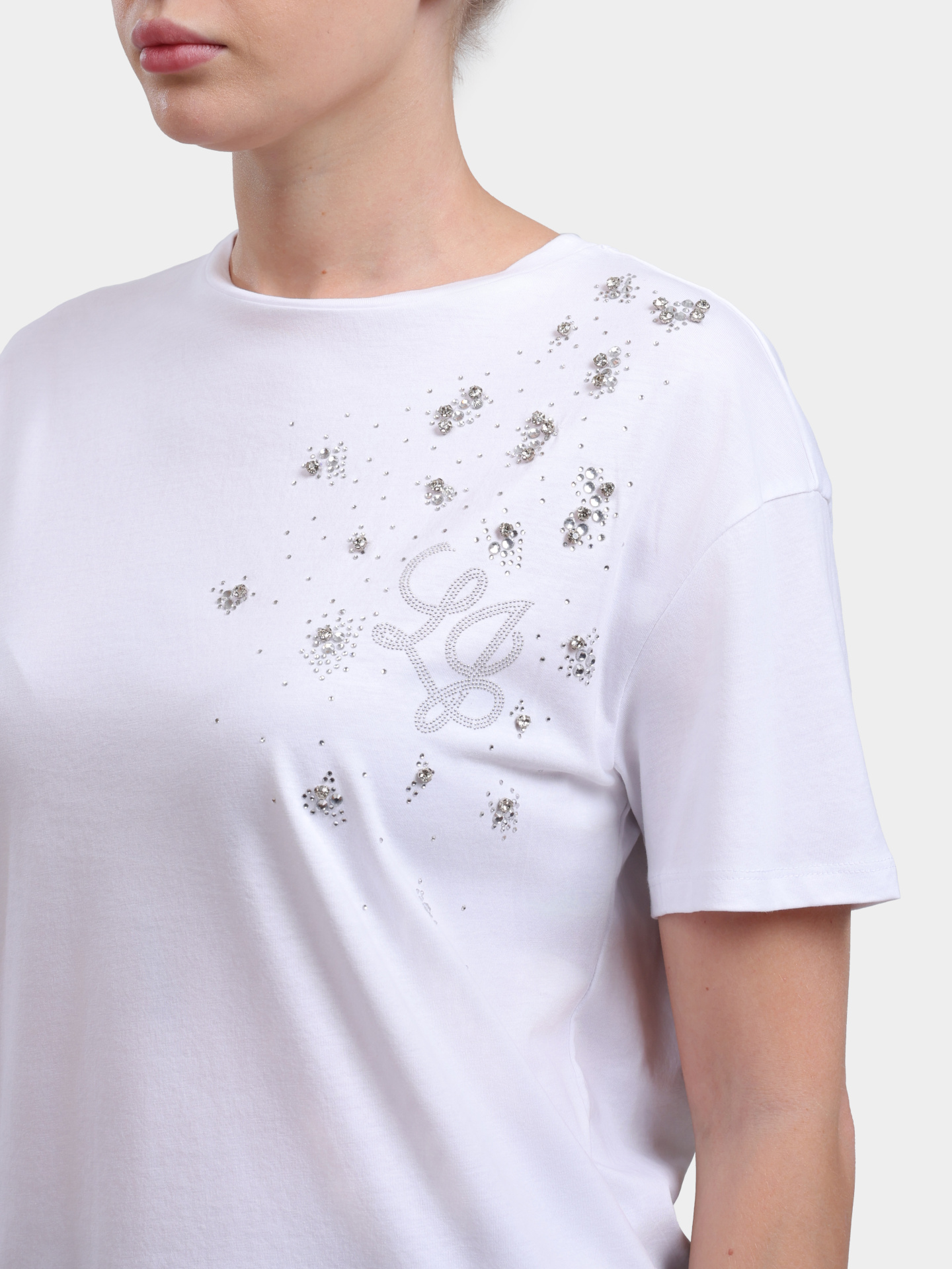 Футболка Liu-Jo WA6238 JS923 P9329 хлопковая женская — купить в интернет-магазине Verdistore