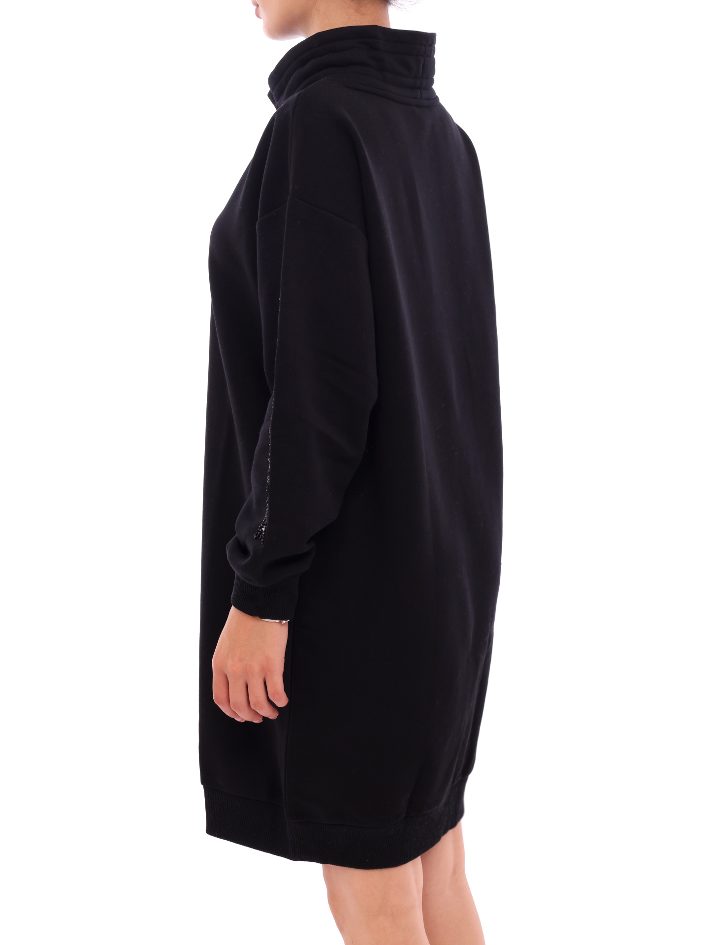 Платье Armani Exchange 6KYA78 YJ6PZ 1200 черное женское с воротом-стойкой — купить в интернет-магазине Verdistore